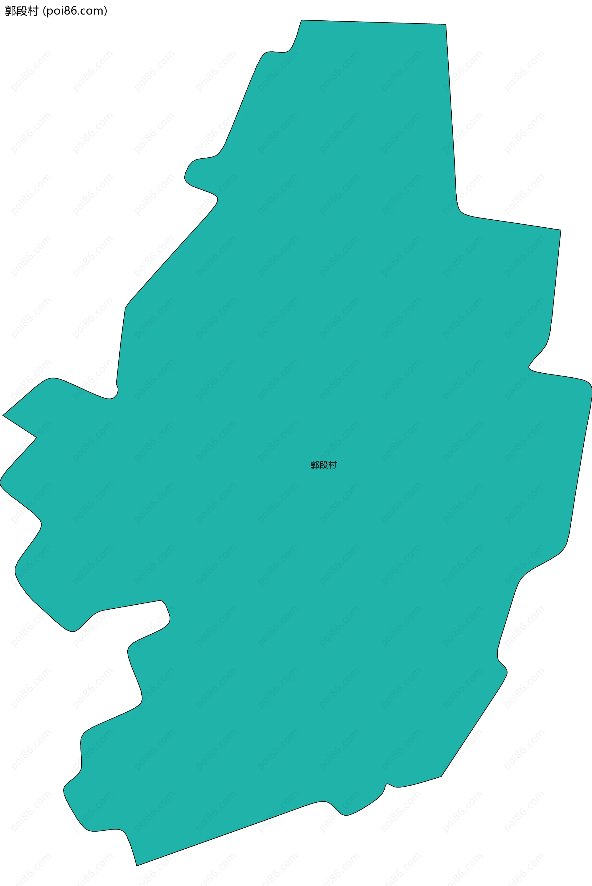 郭段村边界地图