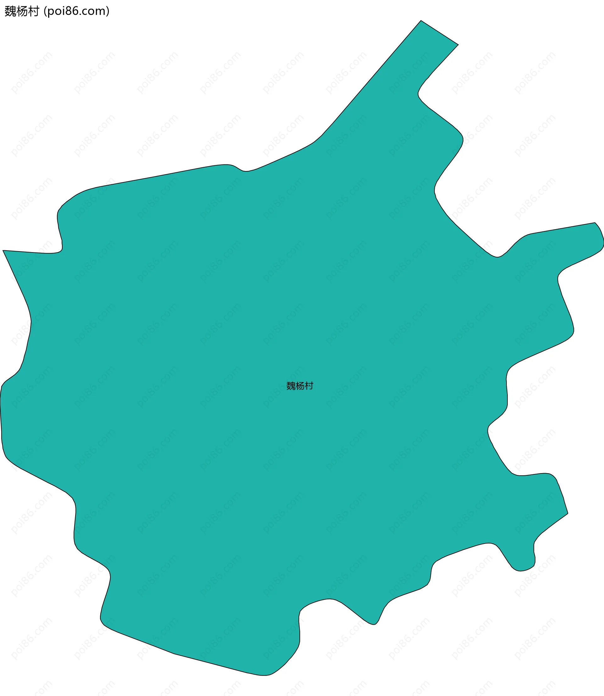 魏杨村边界地图