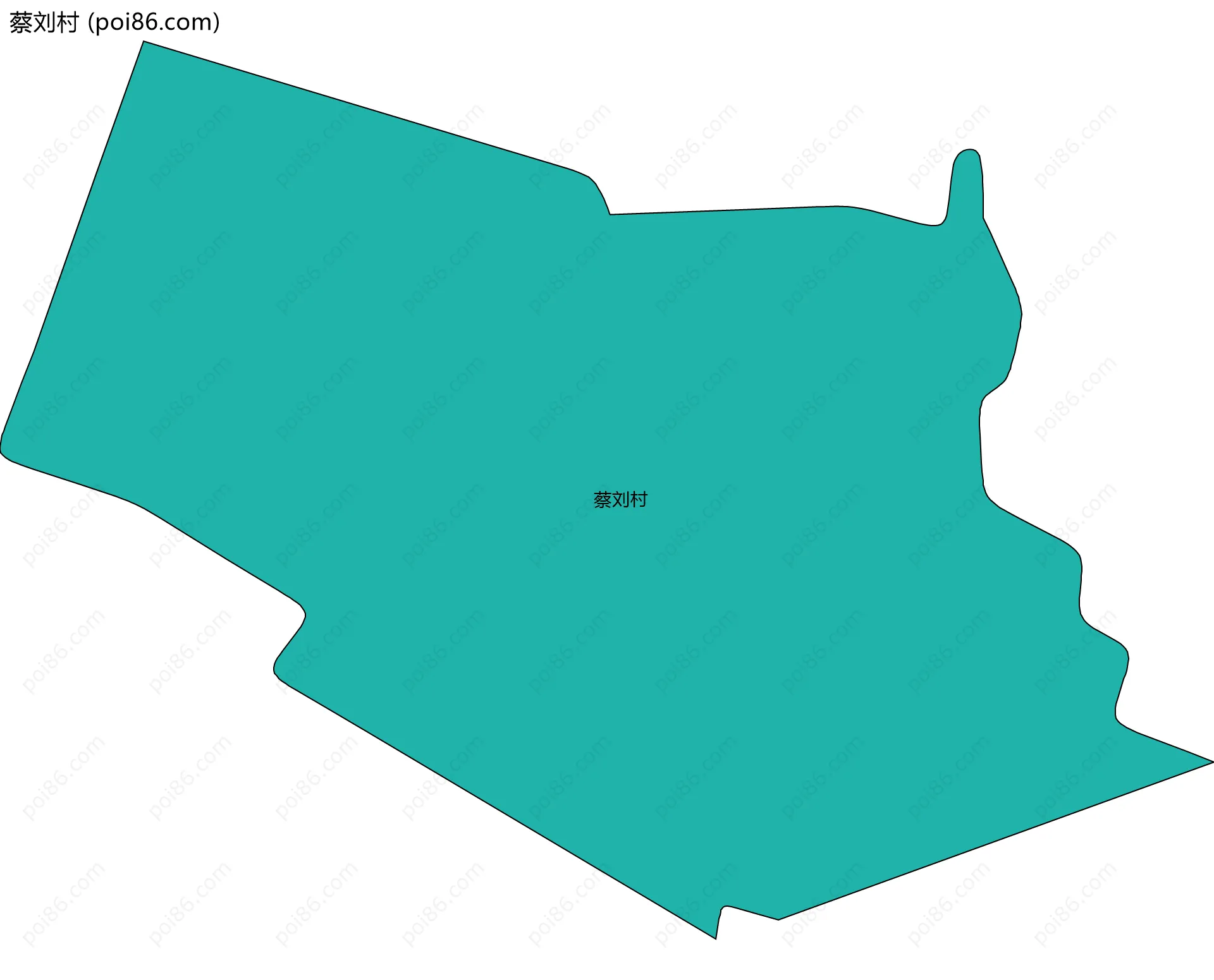 蔡刘村边界地图
