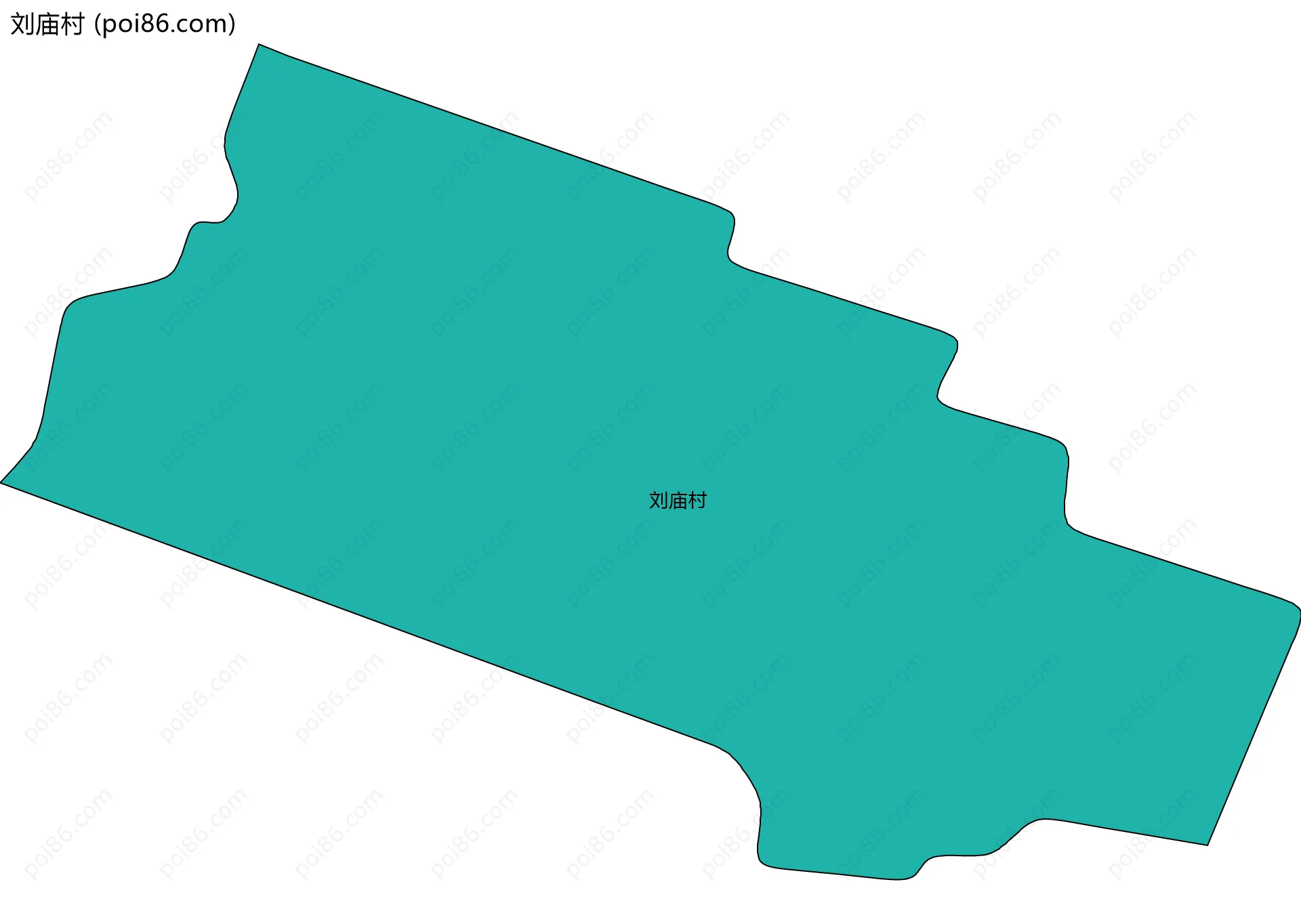 刘庙村边界地图
