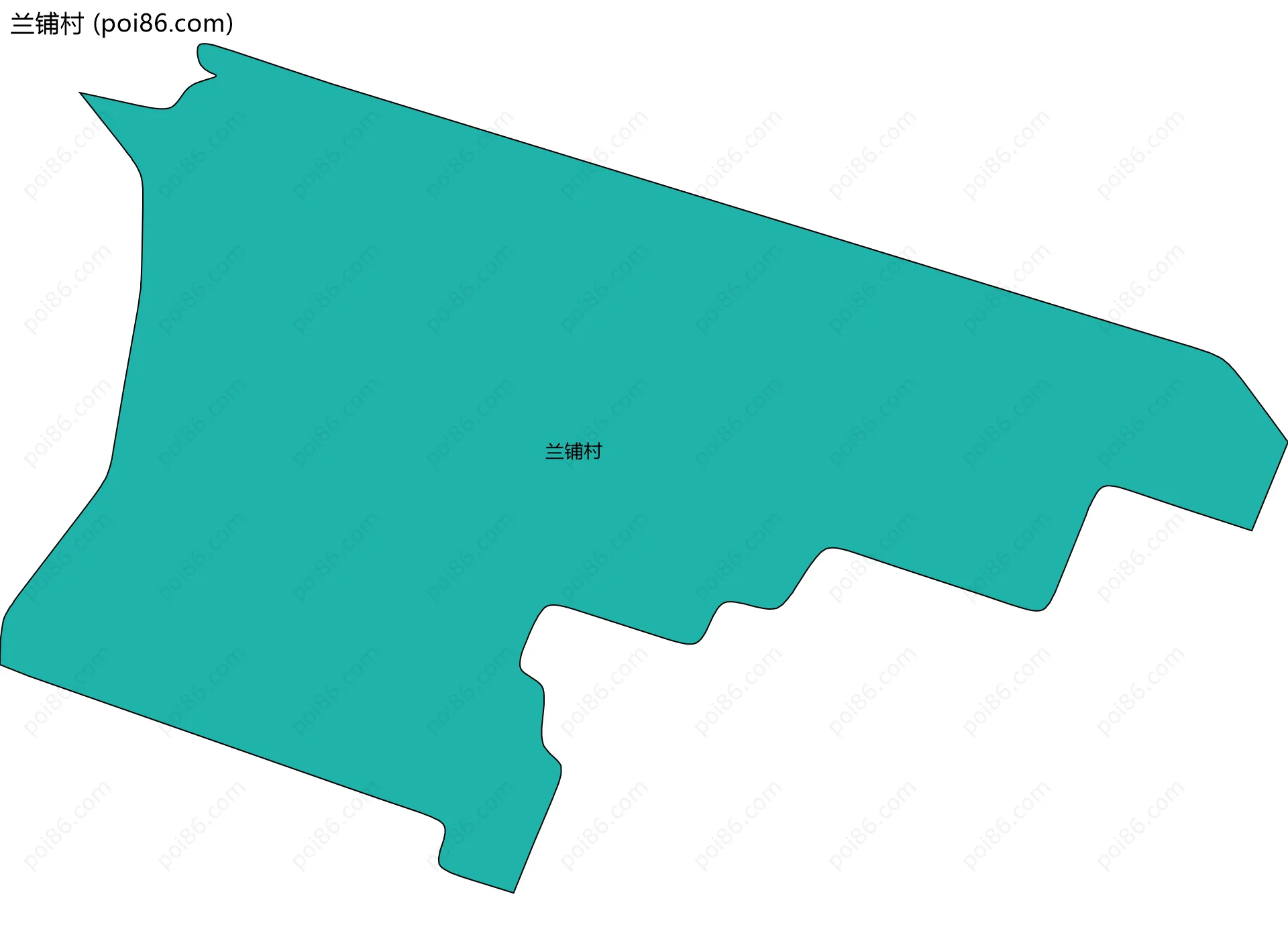 兰铺村边界地图