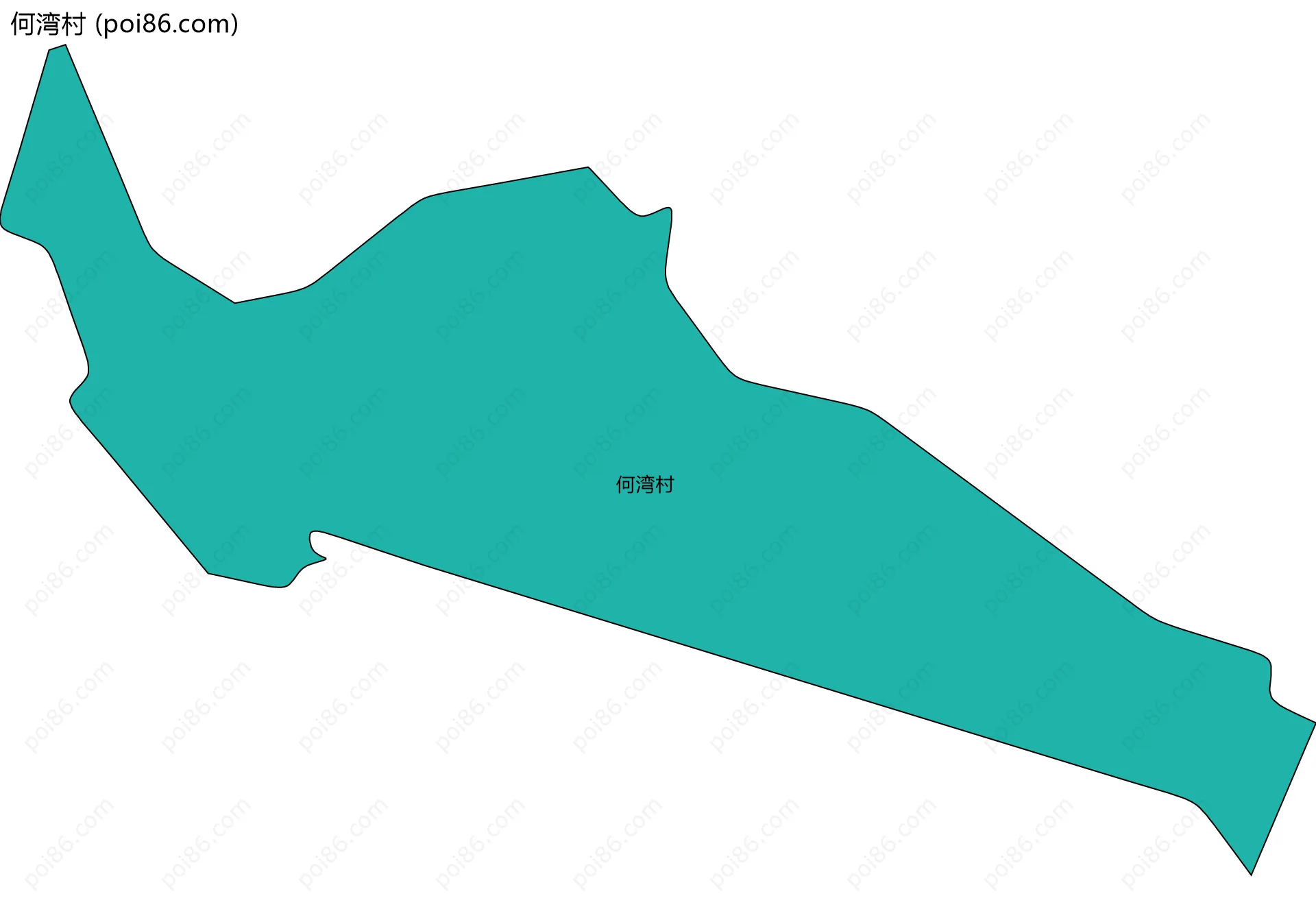 何湾村边界地图