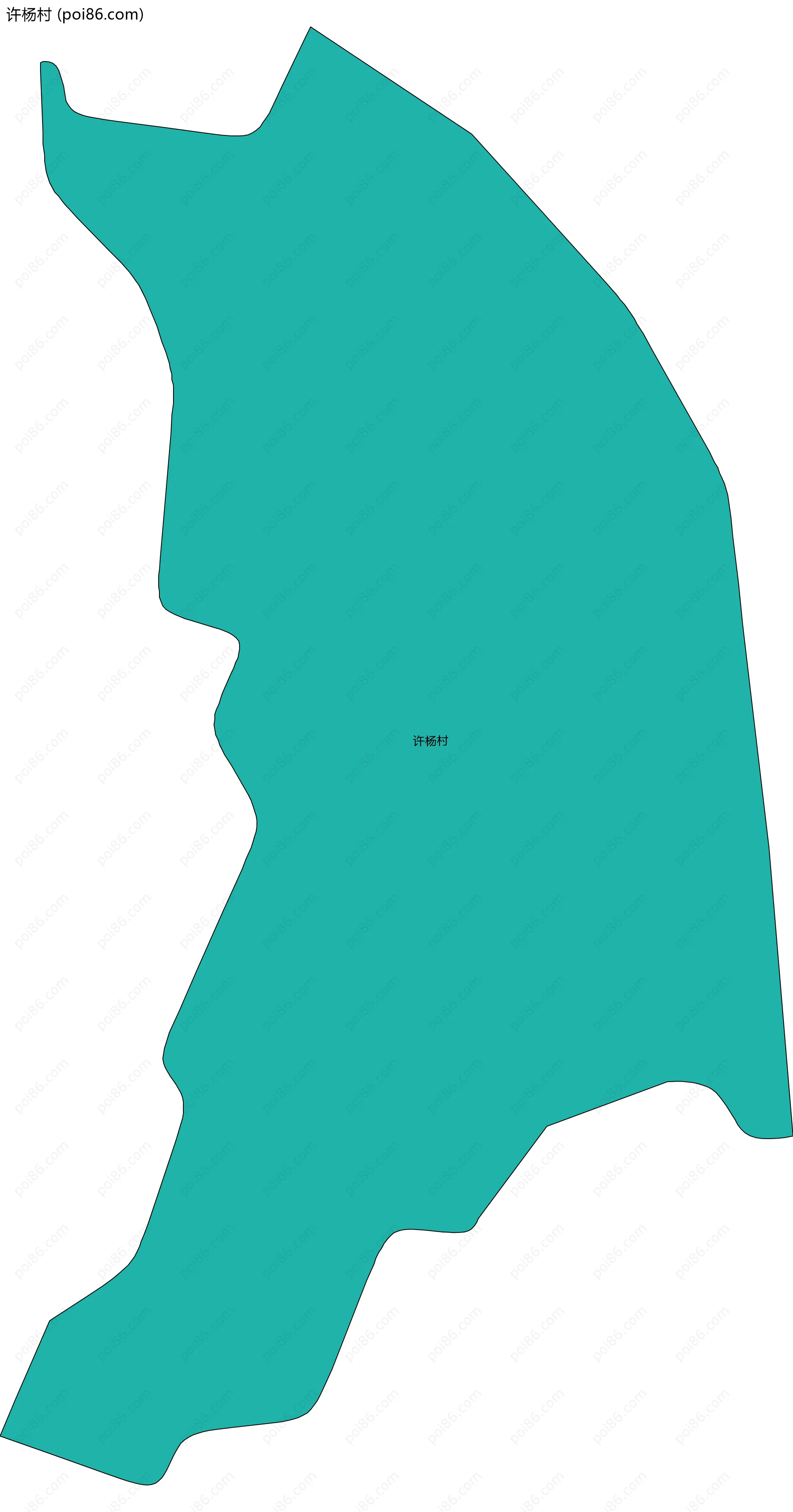 许杨村边界地图