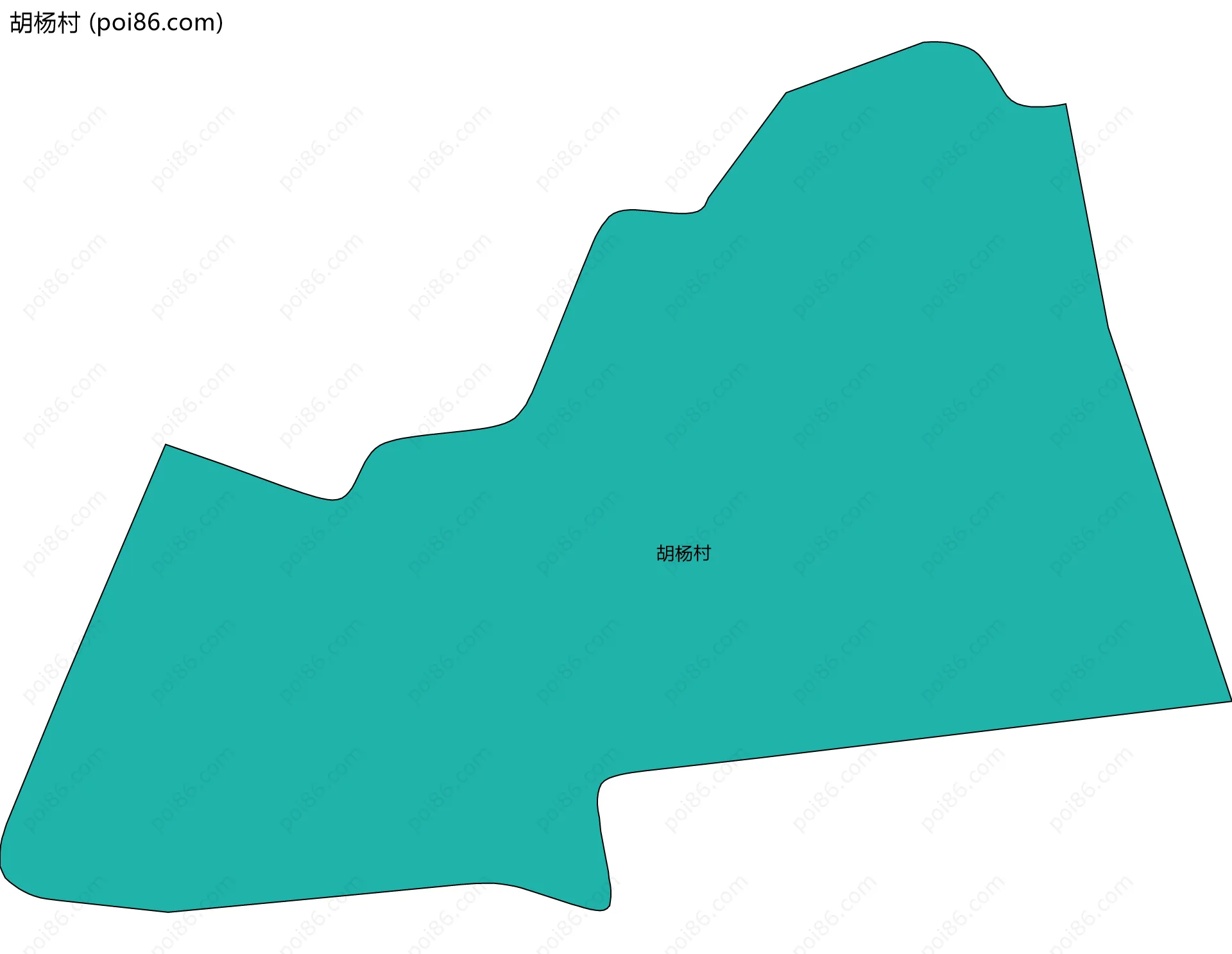 胡杨村边界地图