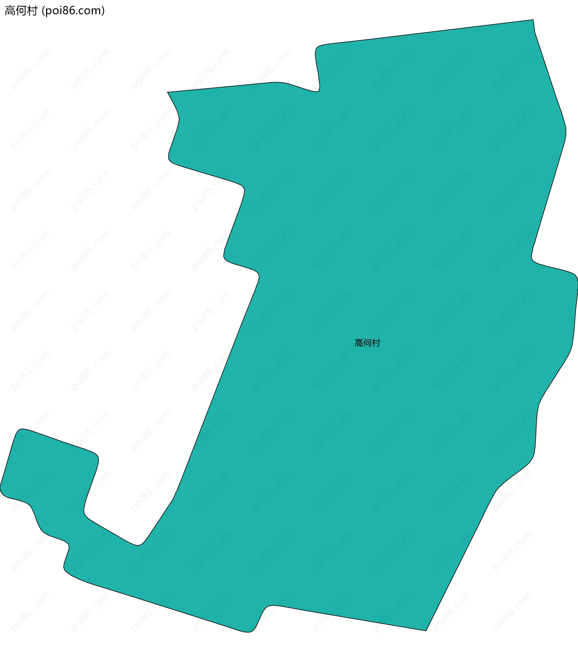 高何村边界地图