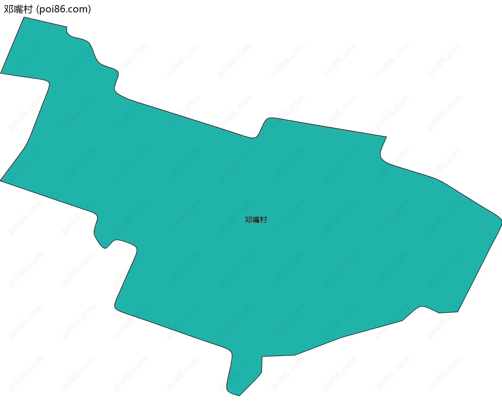 邓嘴村边界地图