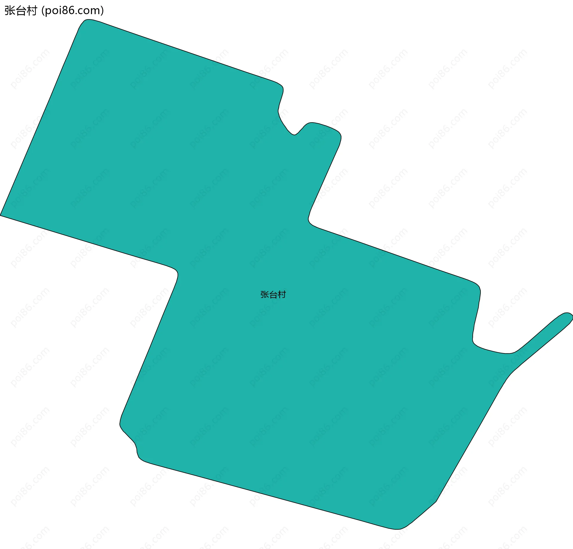 张台村边界地图