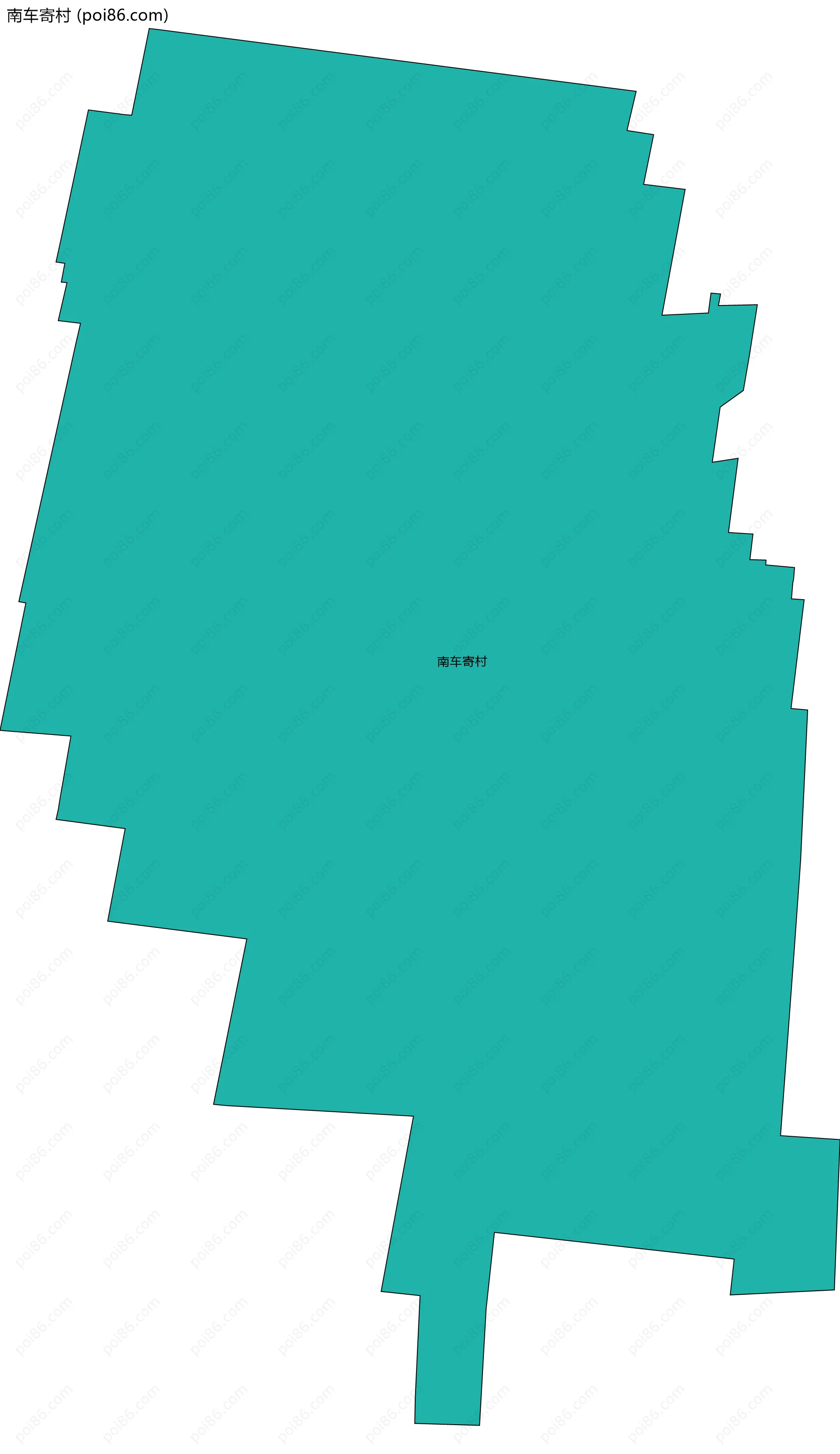 南车寄村边界地图