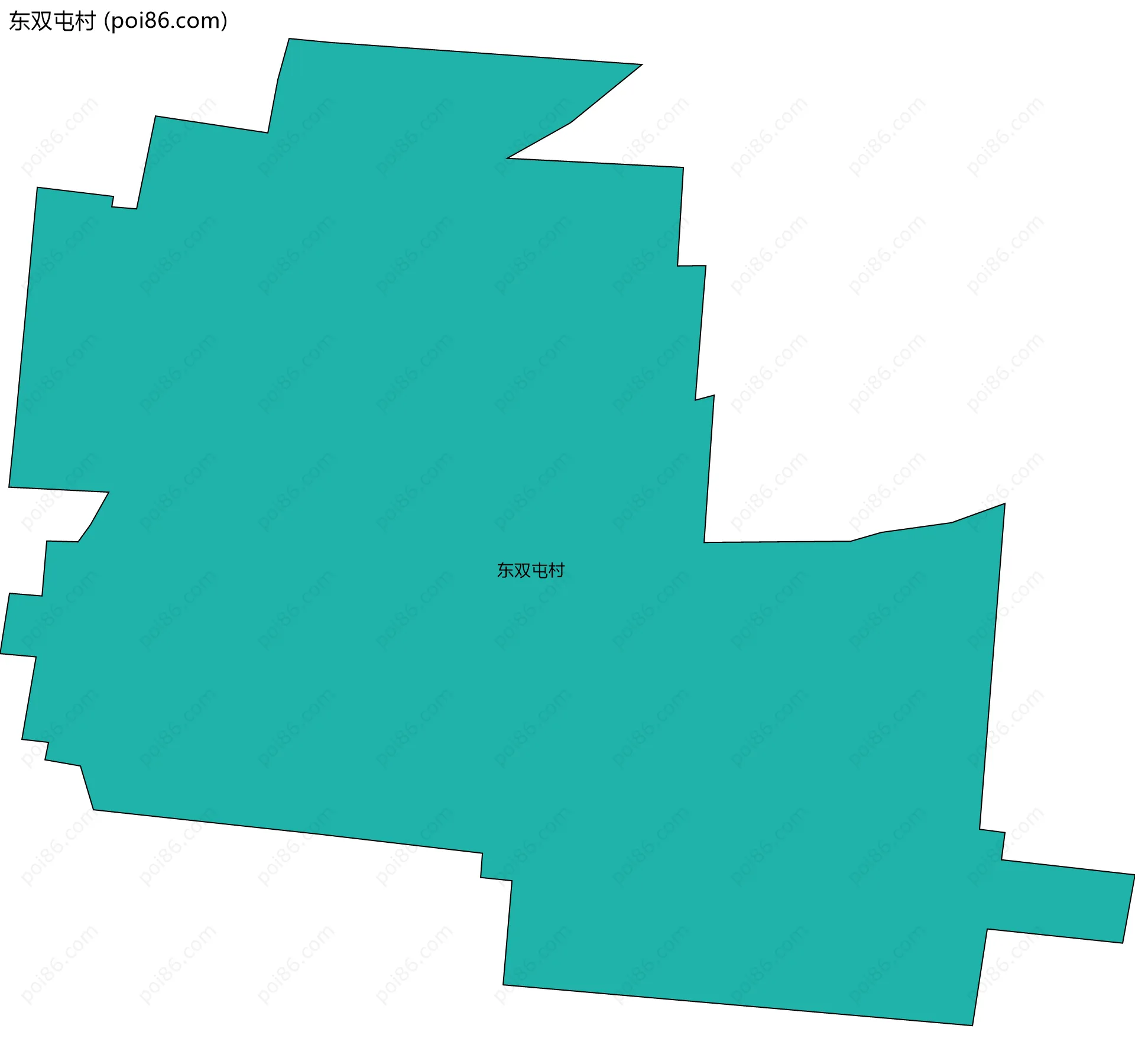 东双屯村边界地图