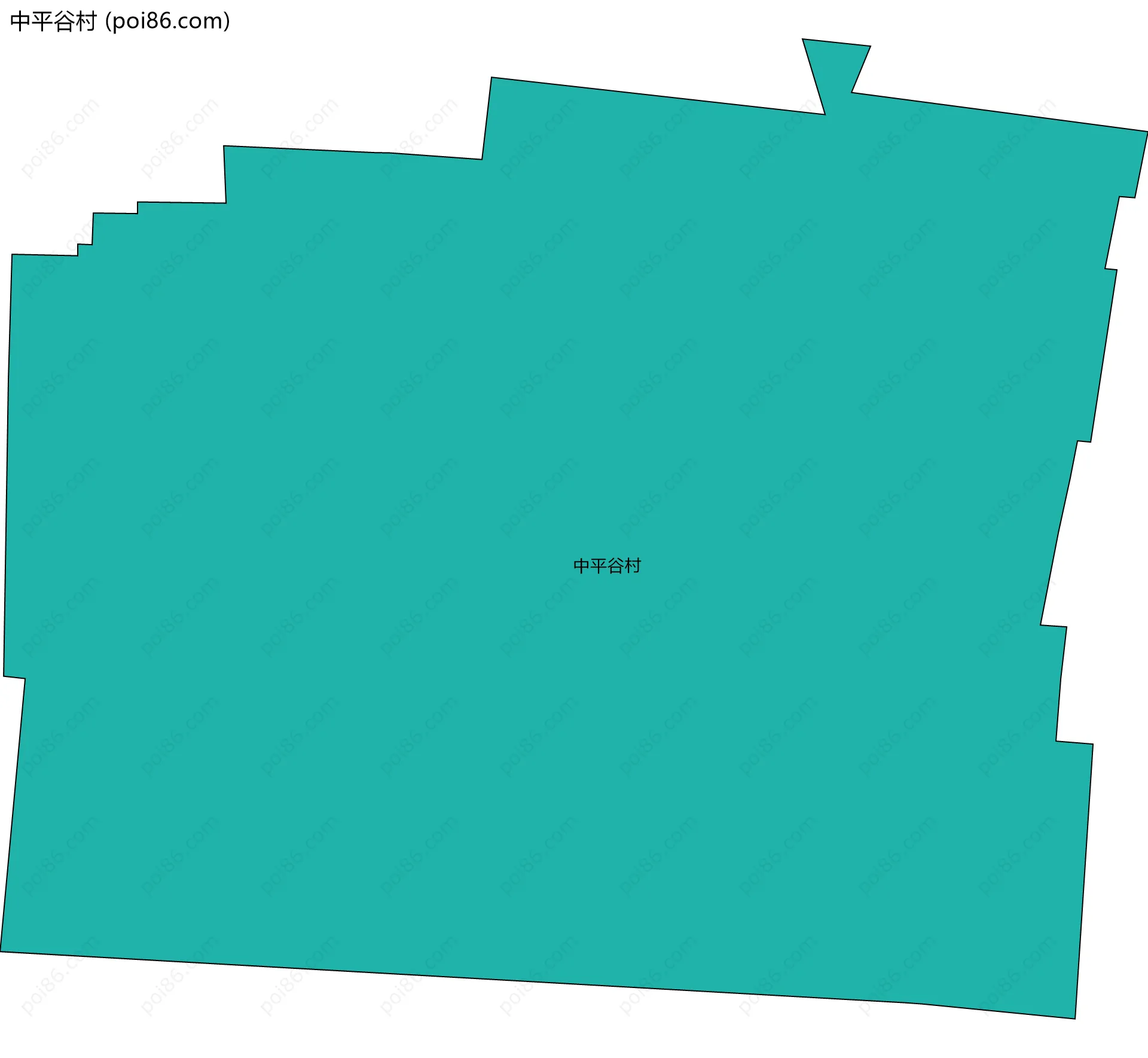 中平谷村边界地图