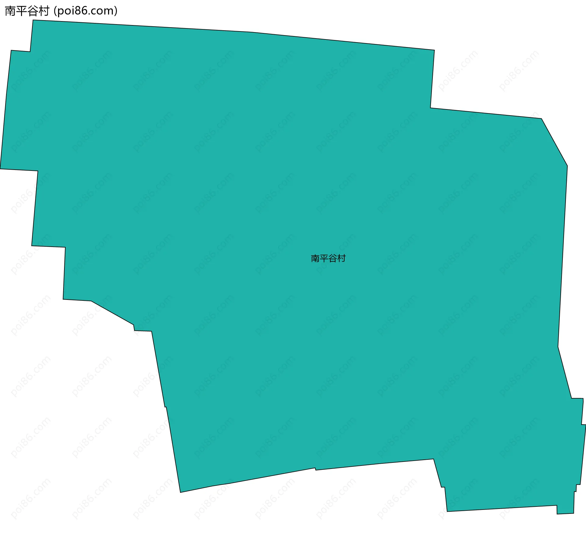 南平谷村边界地图