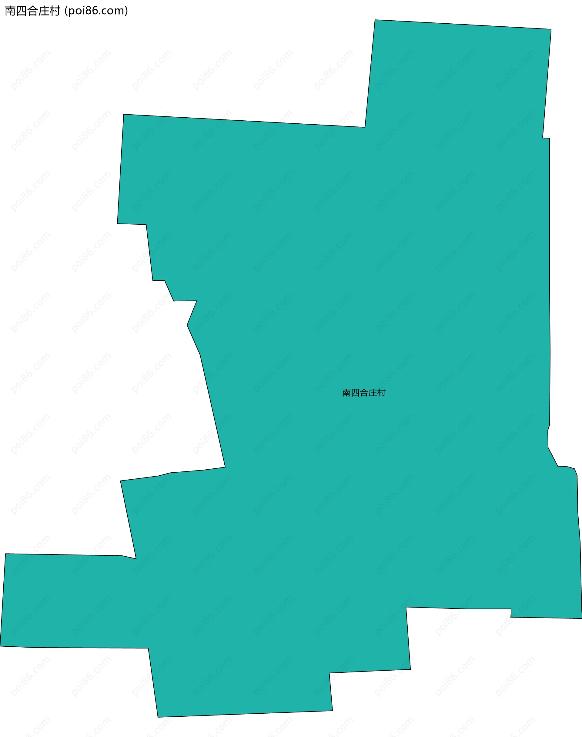 南四合庄村边界地图