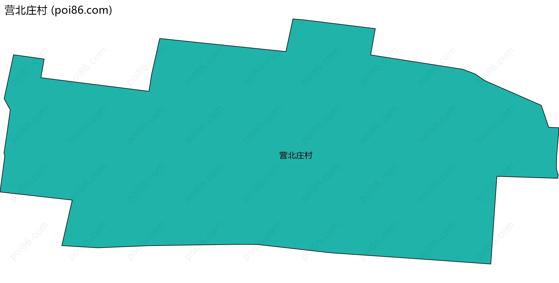 营北庄村边界地图