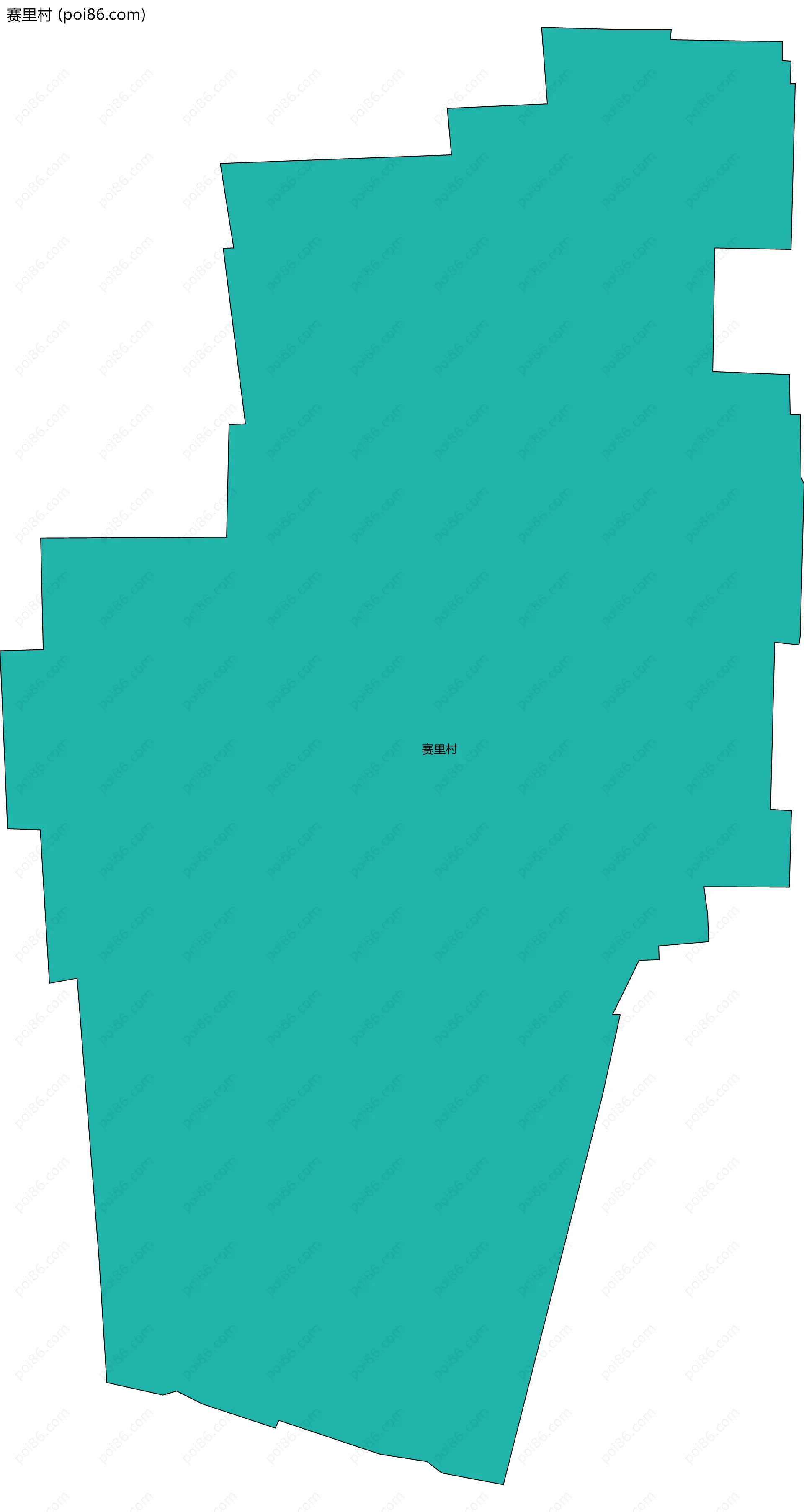 赛里村边界地图