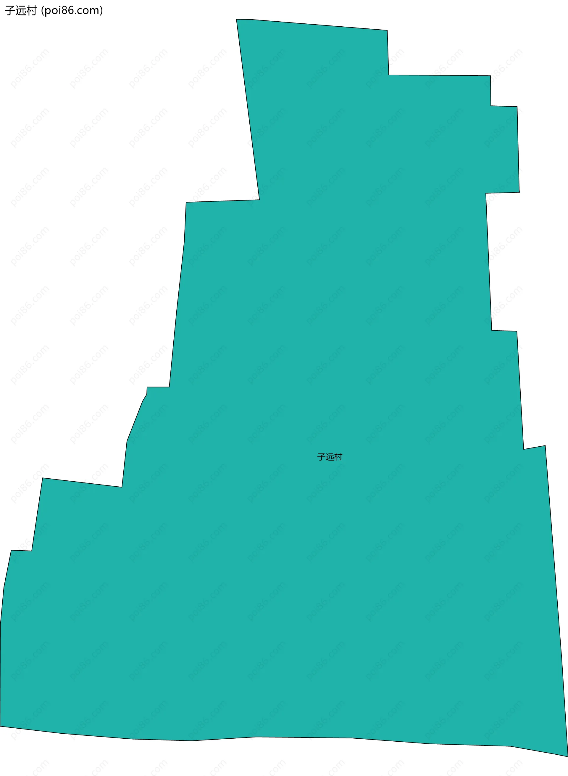 子远村边界地图