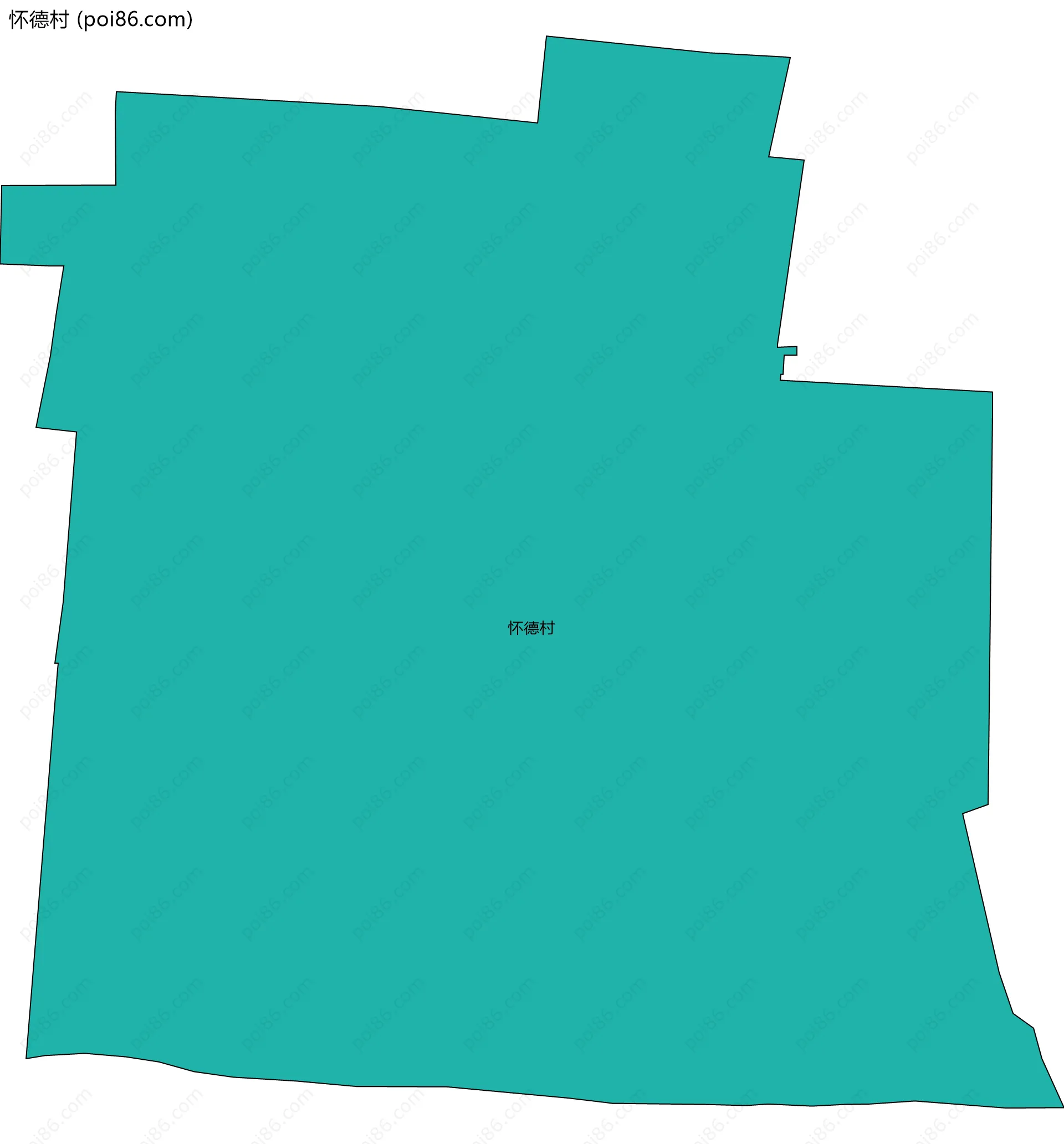 怀德村边界地图