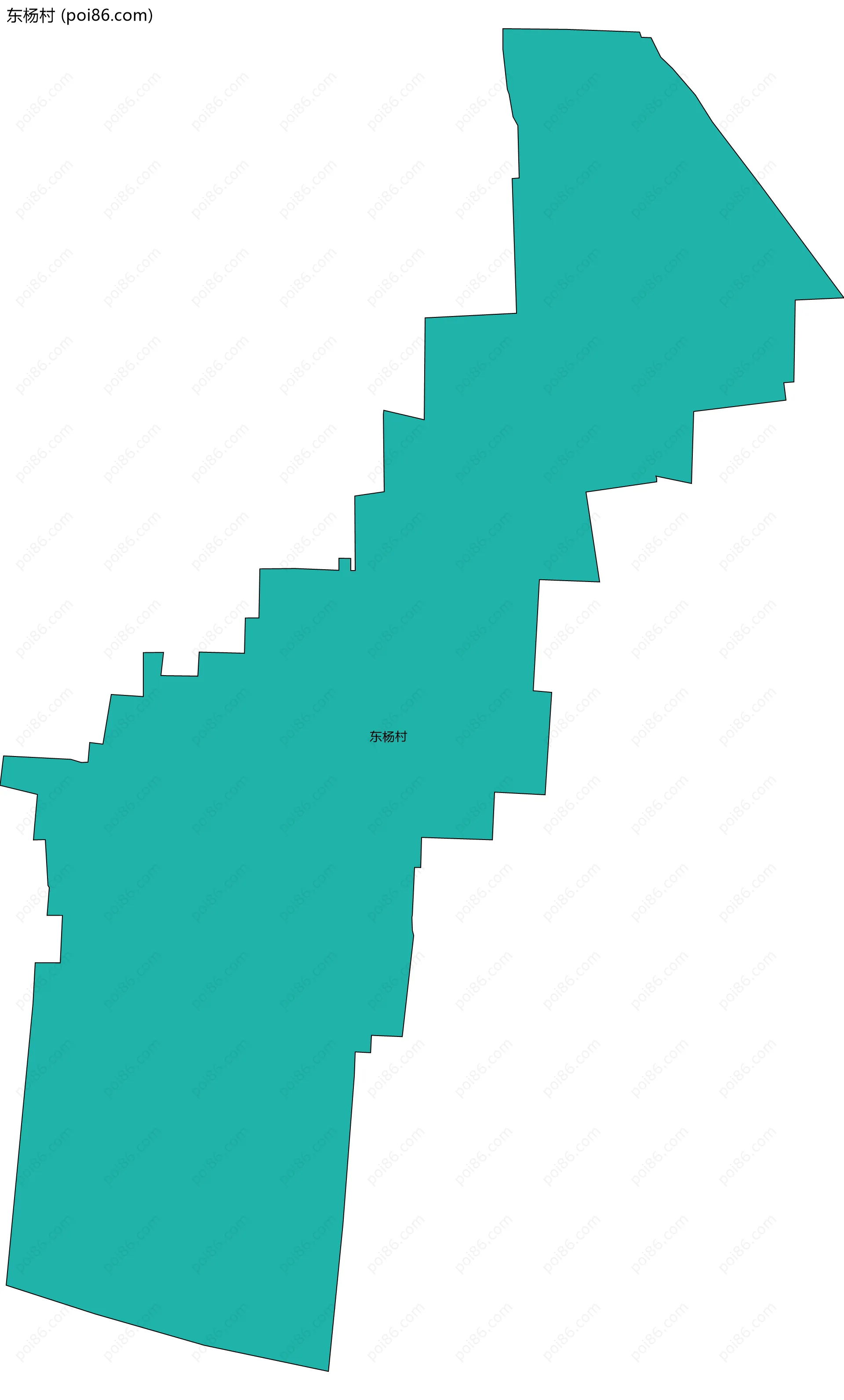 东杨村边界地图