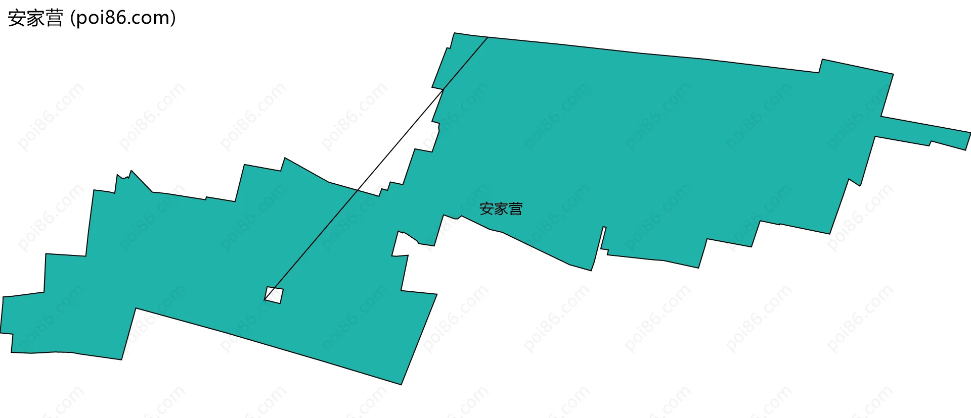安家营边界地图