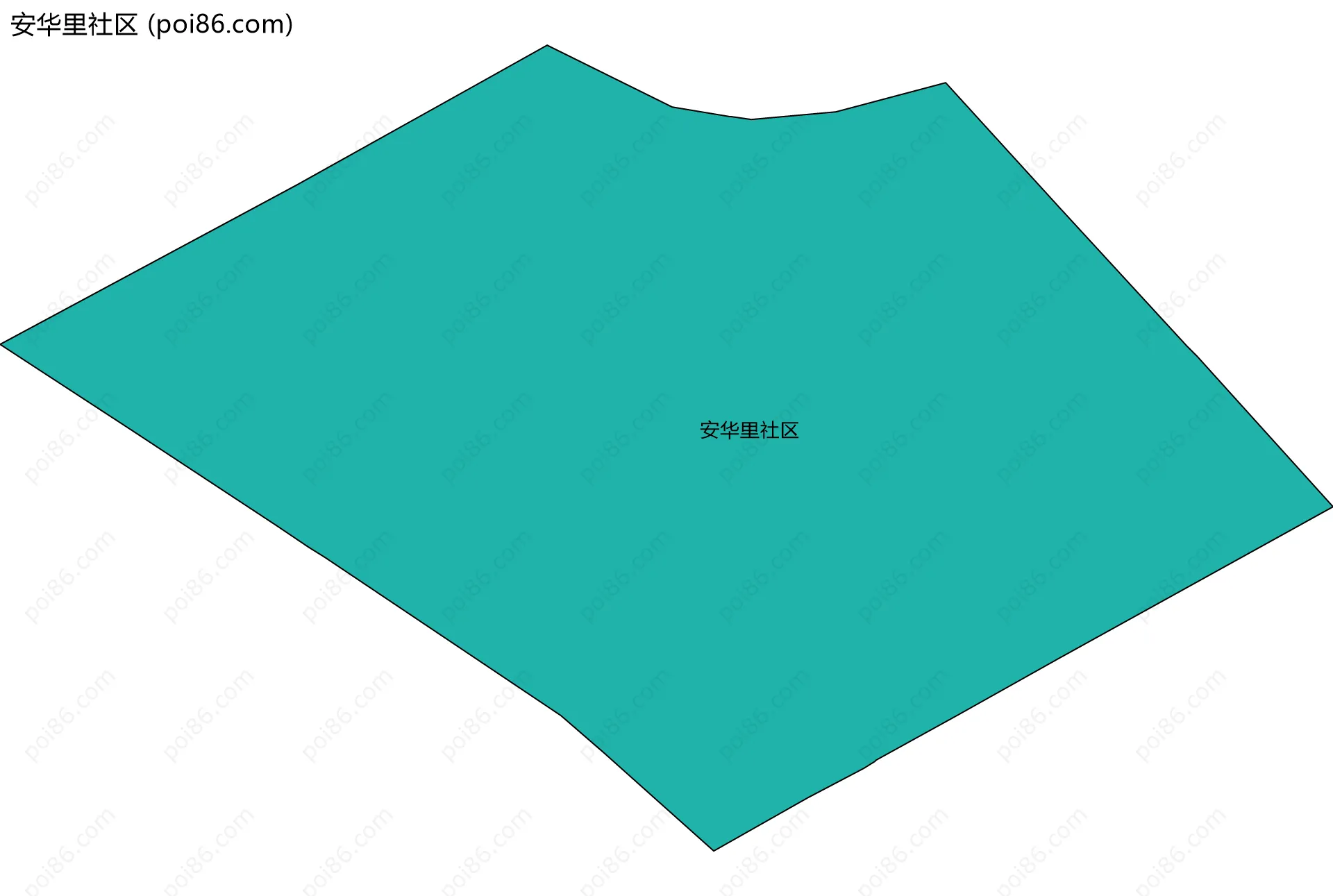 安华里社区边界地图