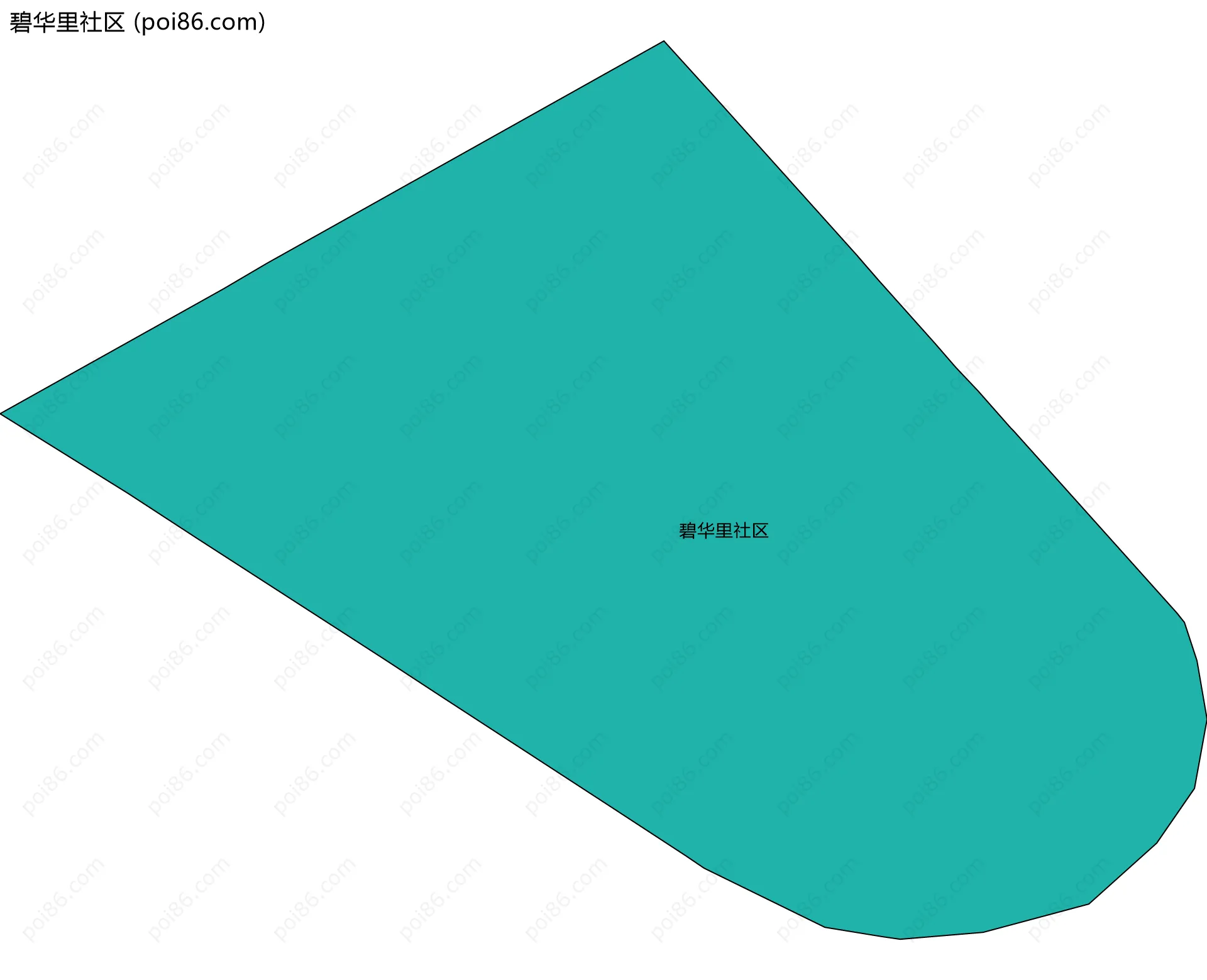 碧华里社区边界地图