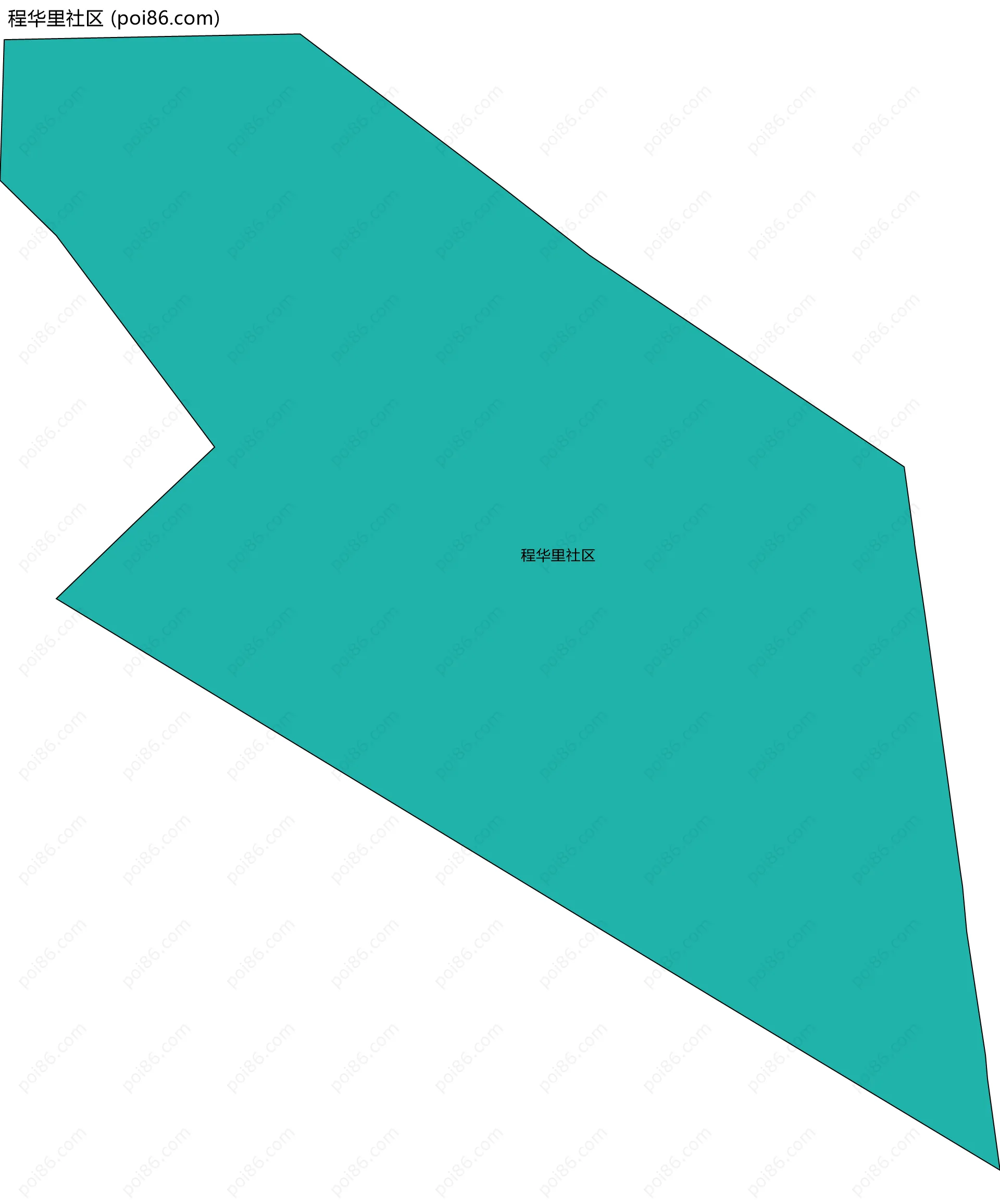 程华里社区边界地图