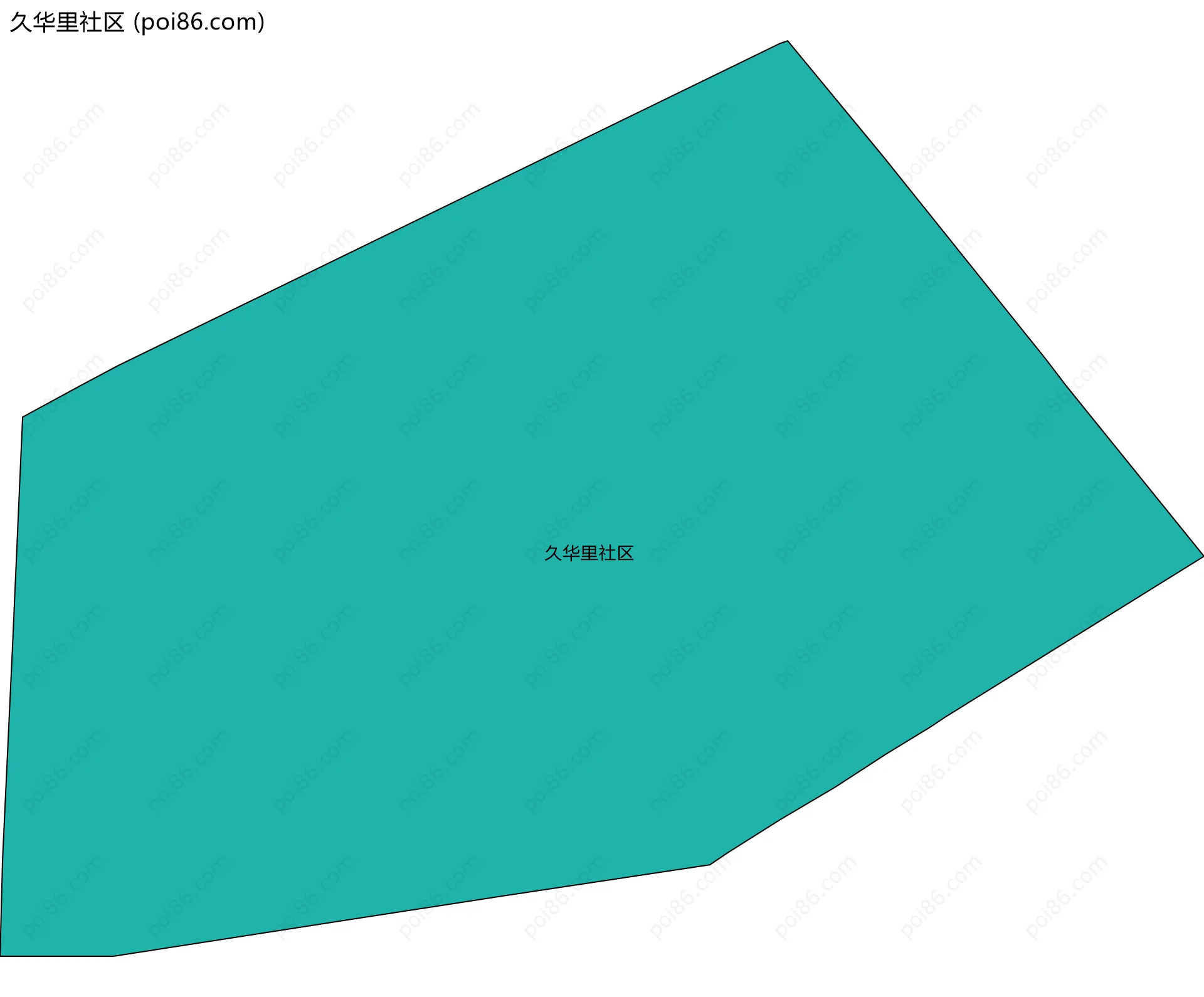 久华里社区边界地图