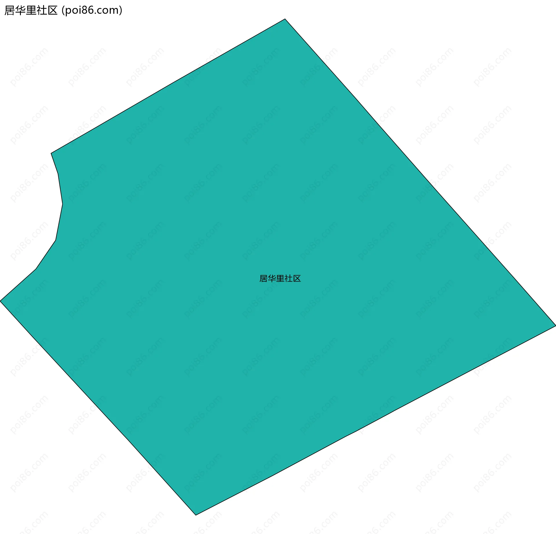 居华里社区边界地图