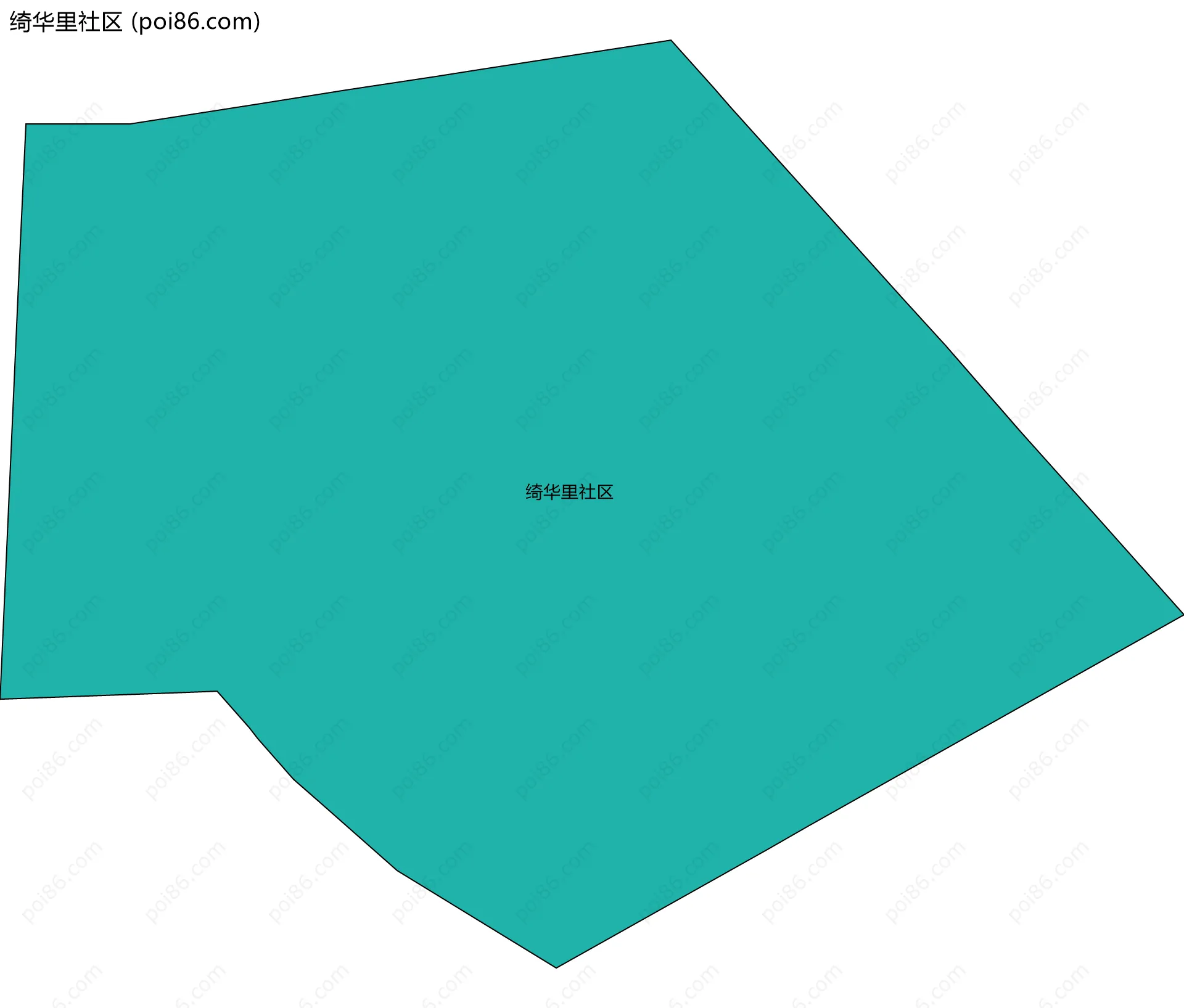 绮华里社区边界地图