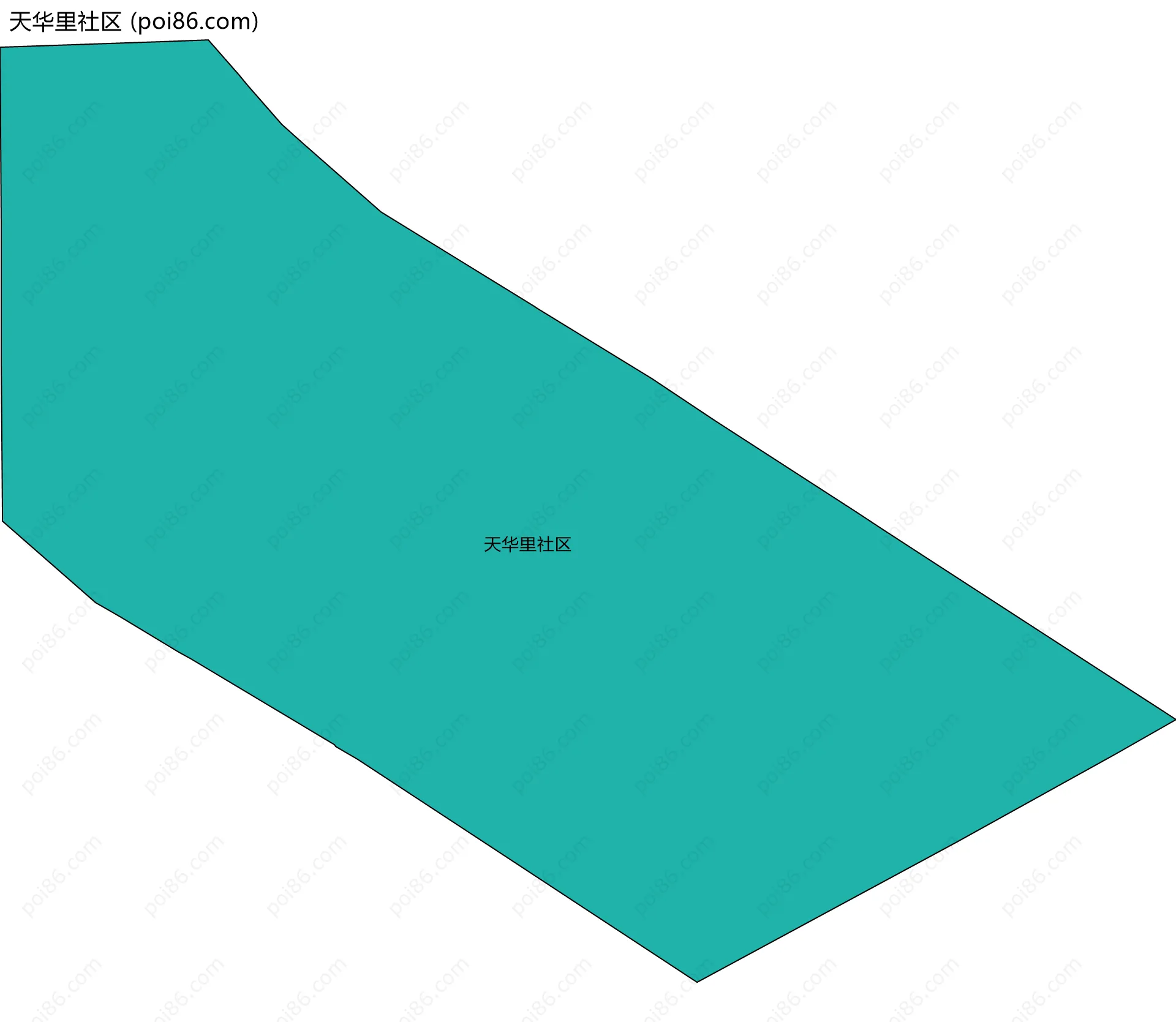 天华里社区边界地图