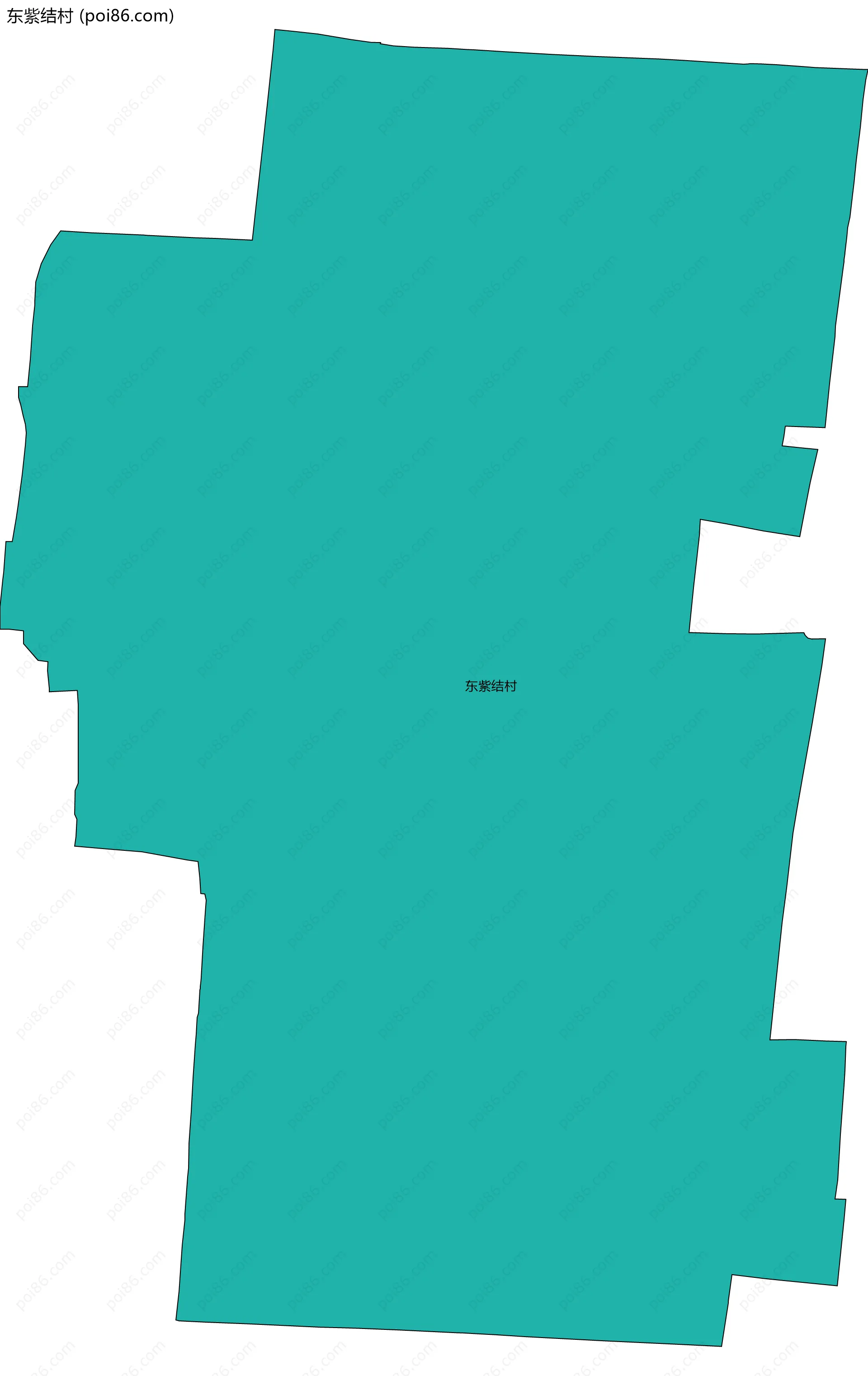 东紫结村边界地图