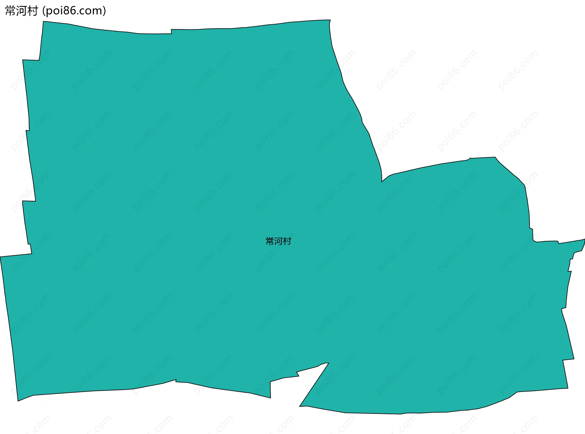 常河村边界地图
