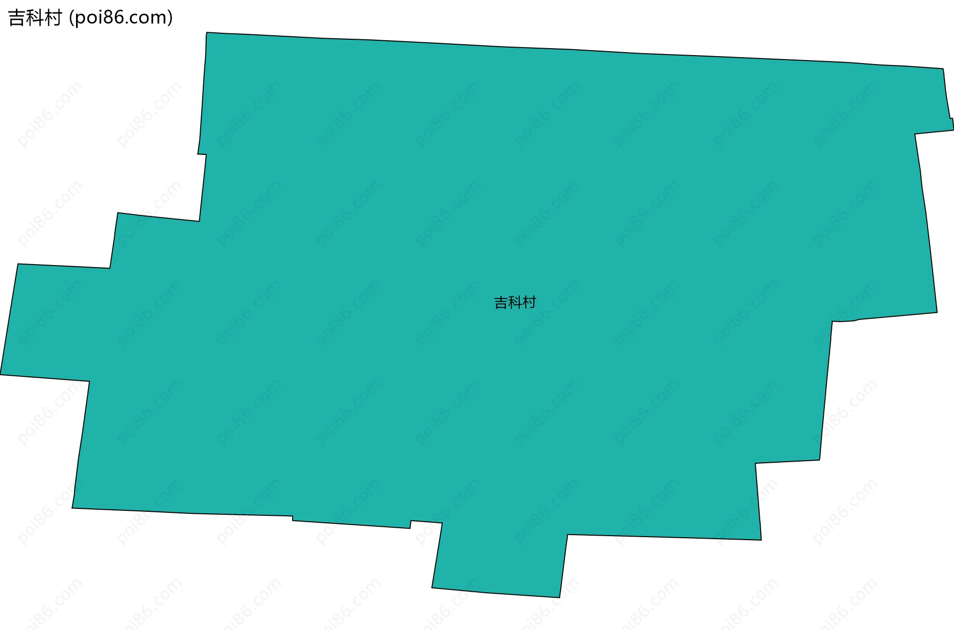 吉科村边界地图
