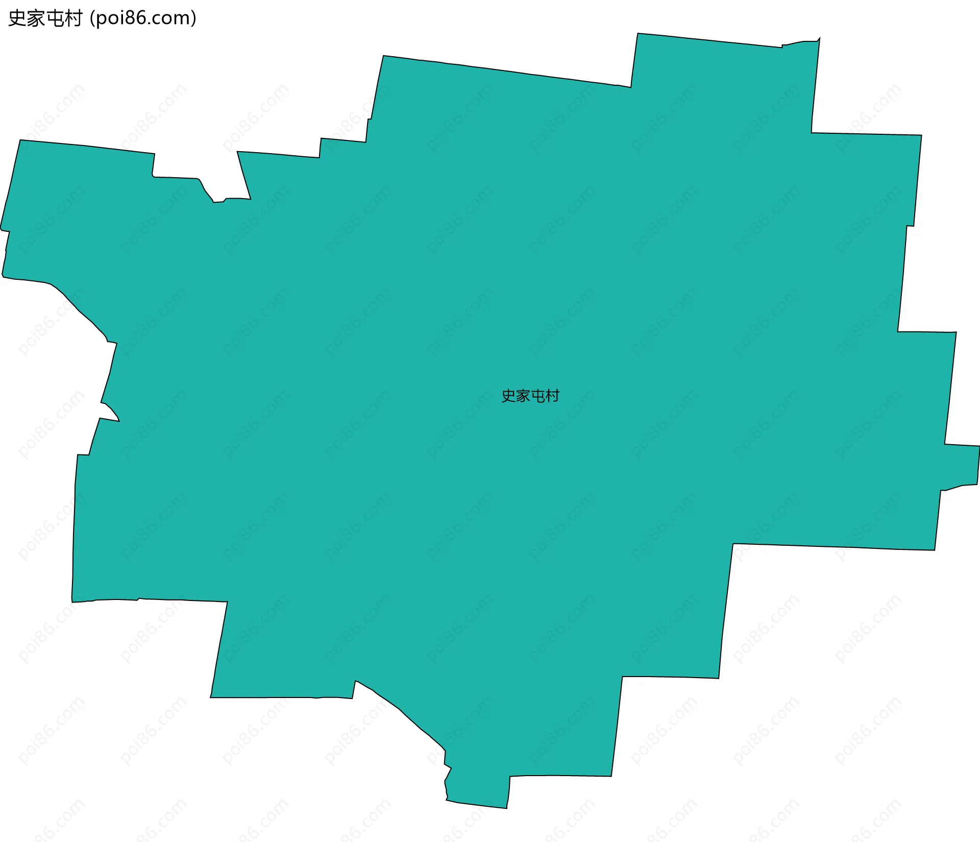 史家屯村边界地图