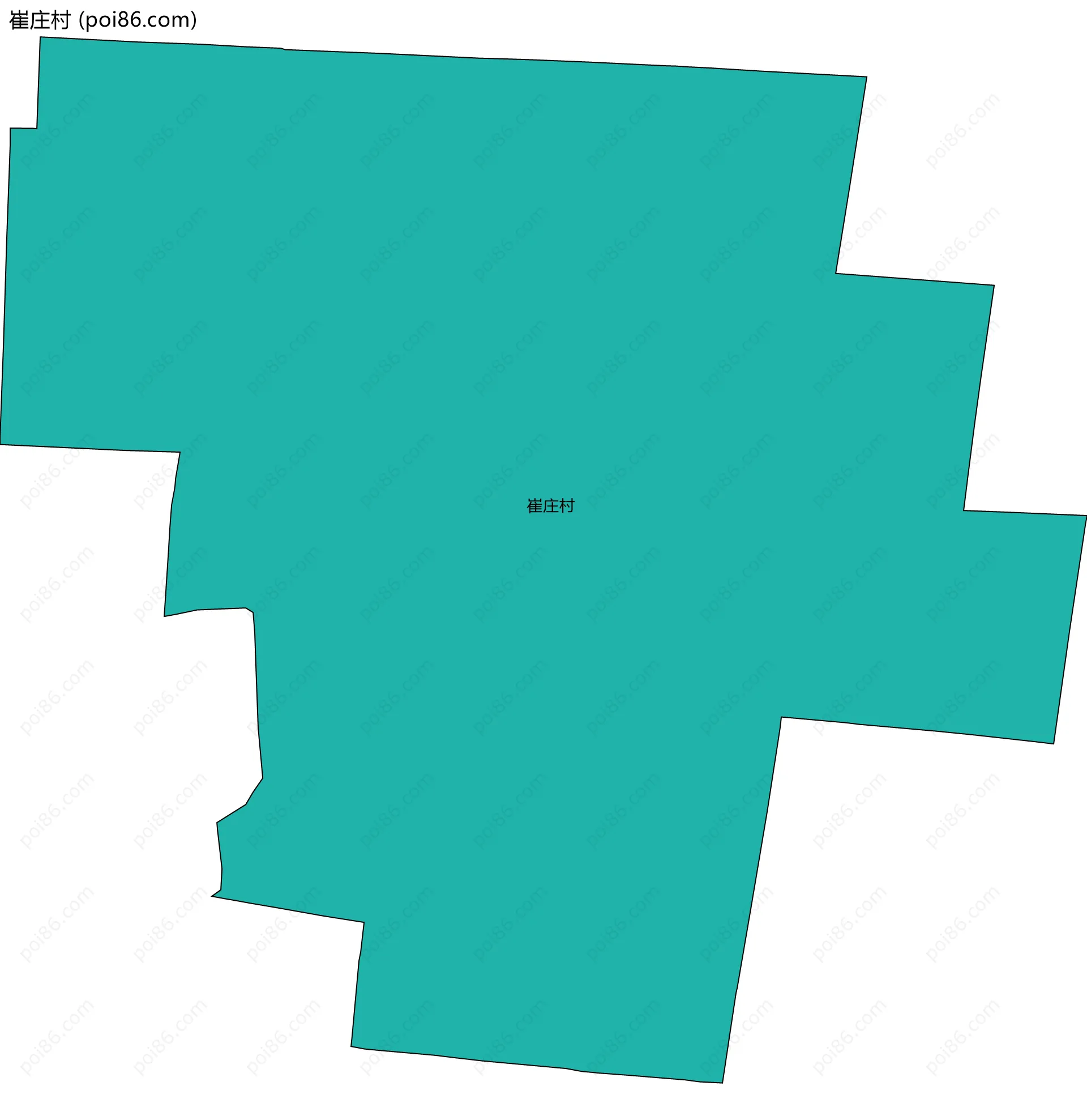 崔庄村边界地图