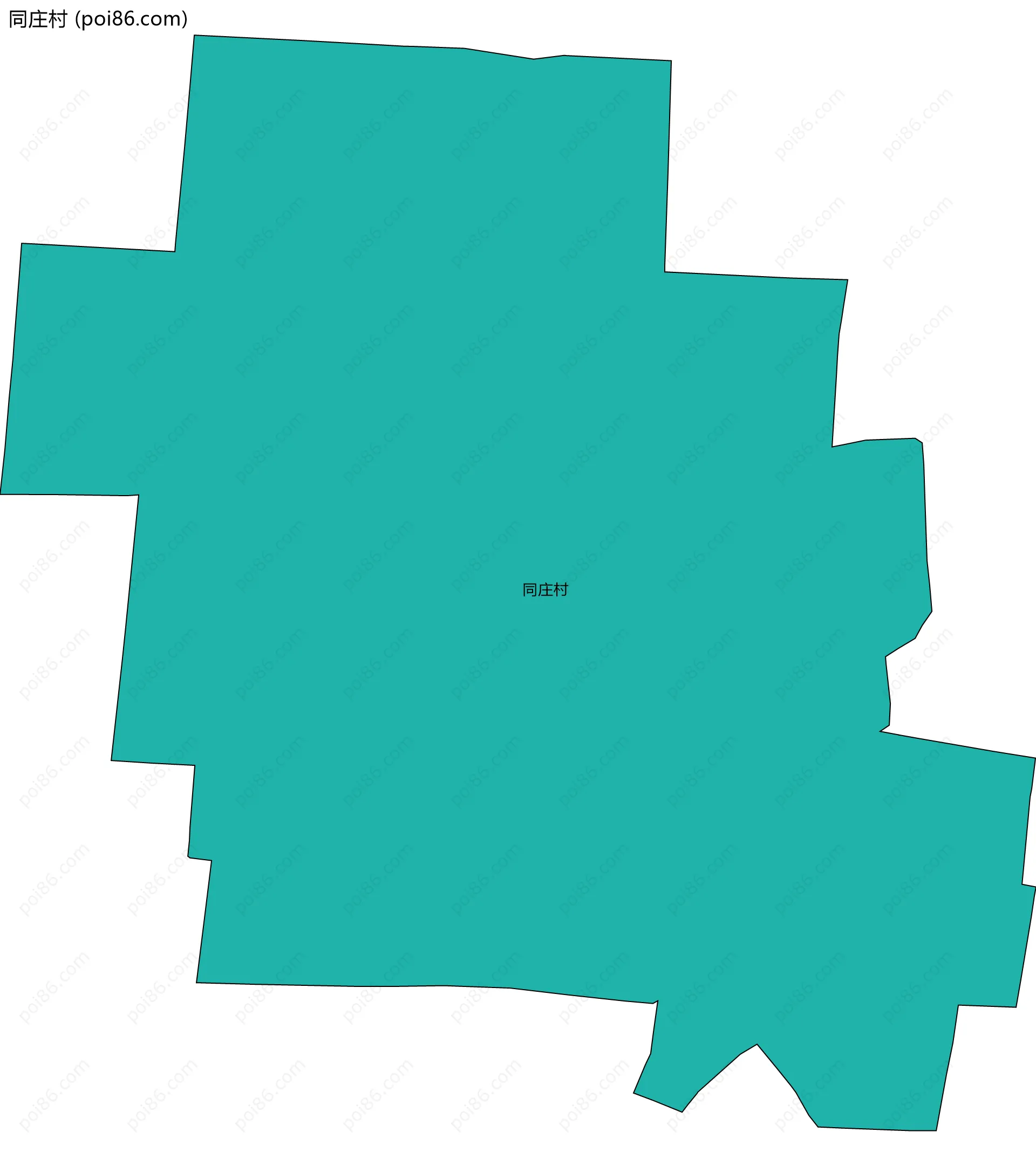 同庄村边界地图