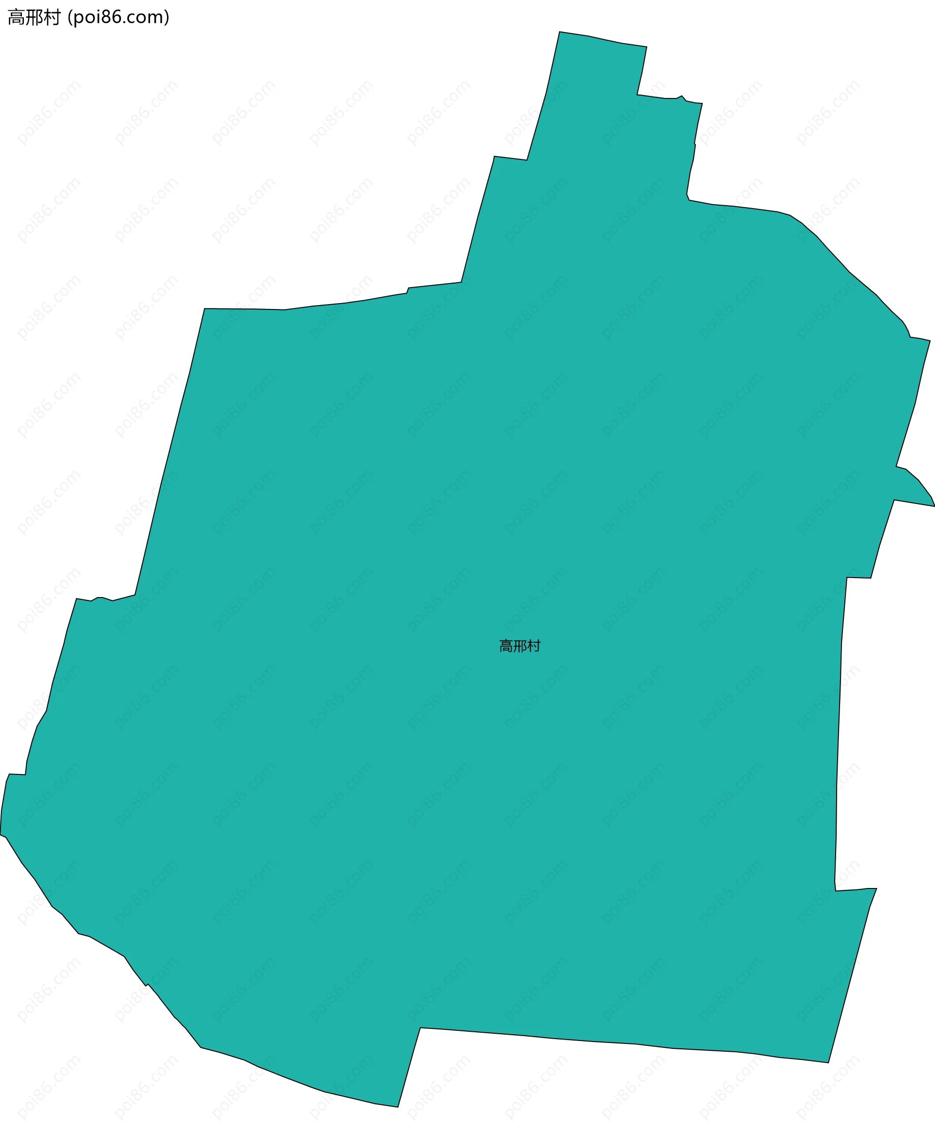 高邢村边界地图