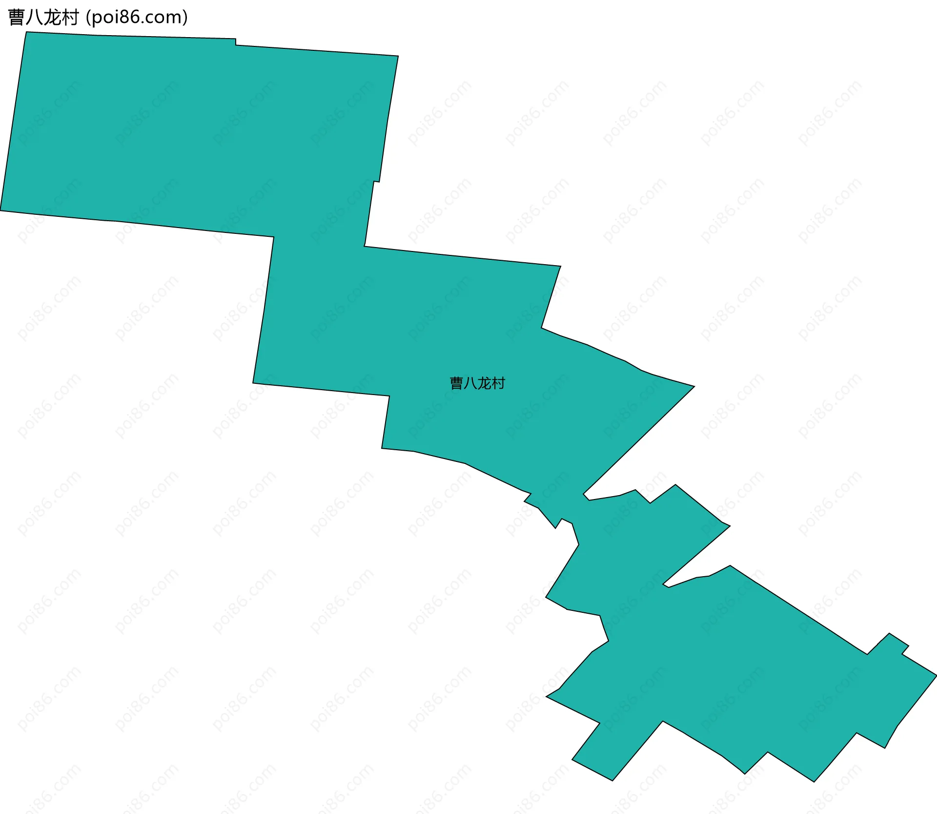 曹八龙村边界地图
