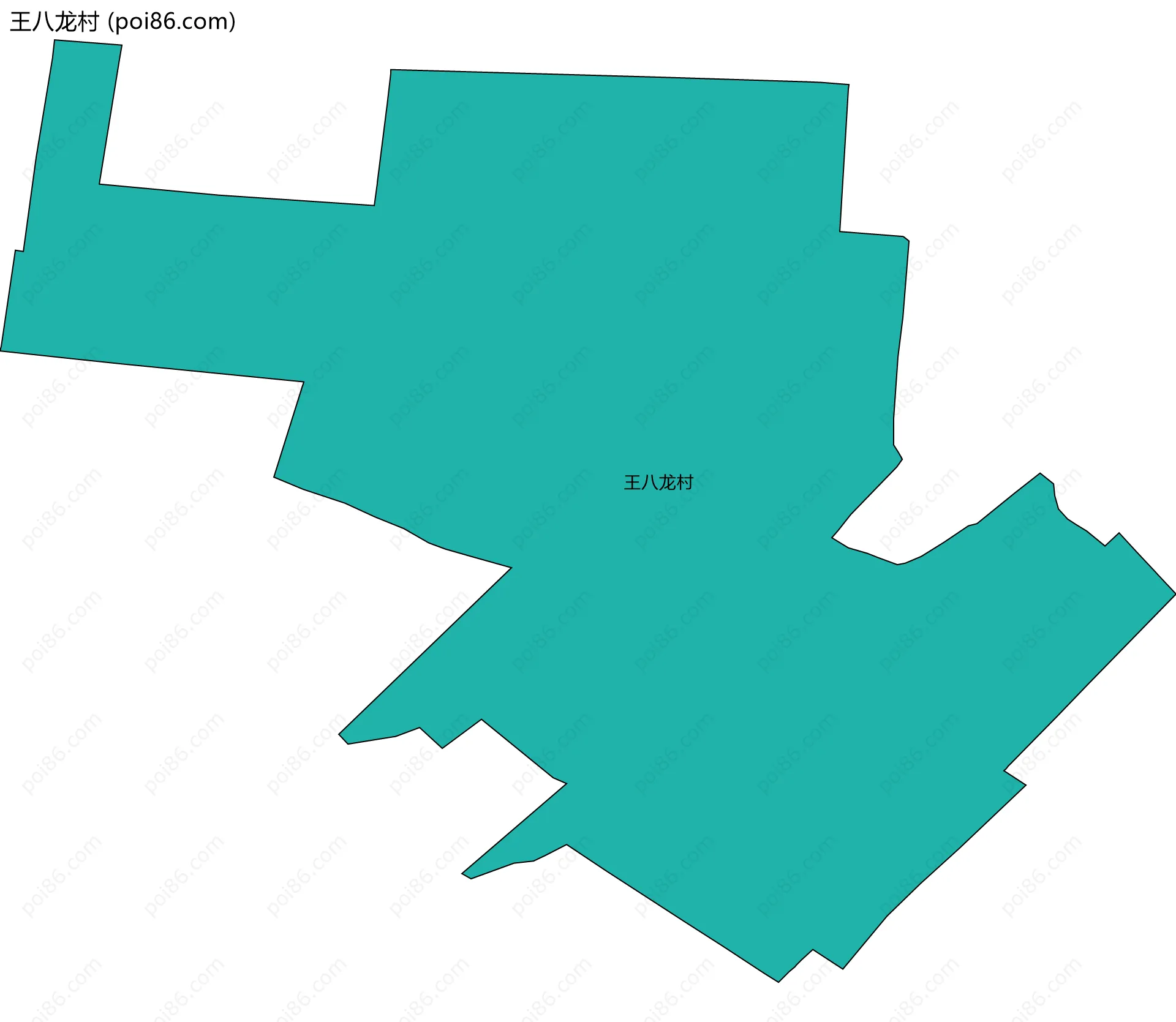 王八龙村边界地图