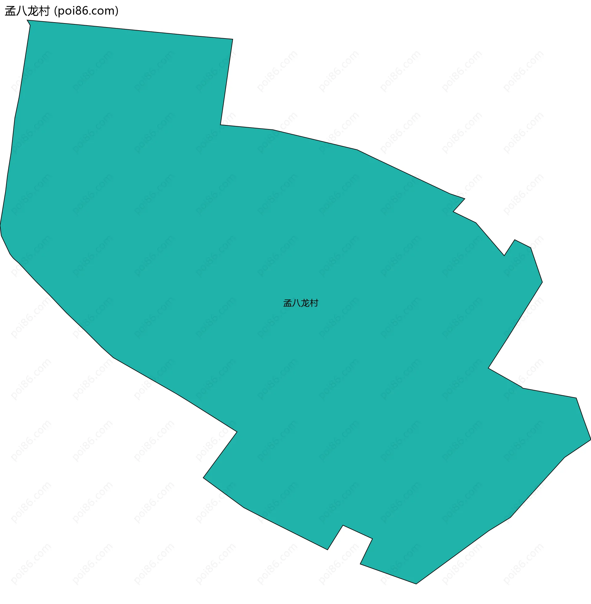 孟八龙村边界地图