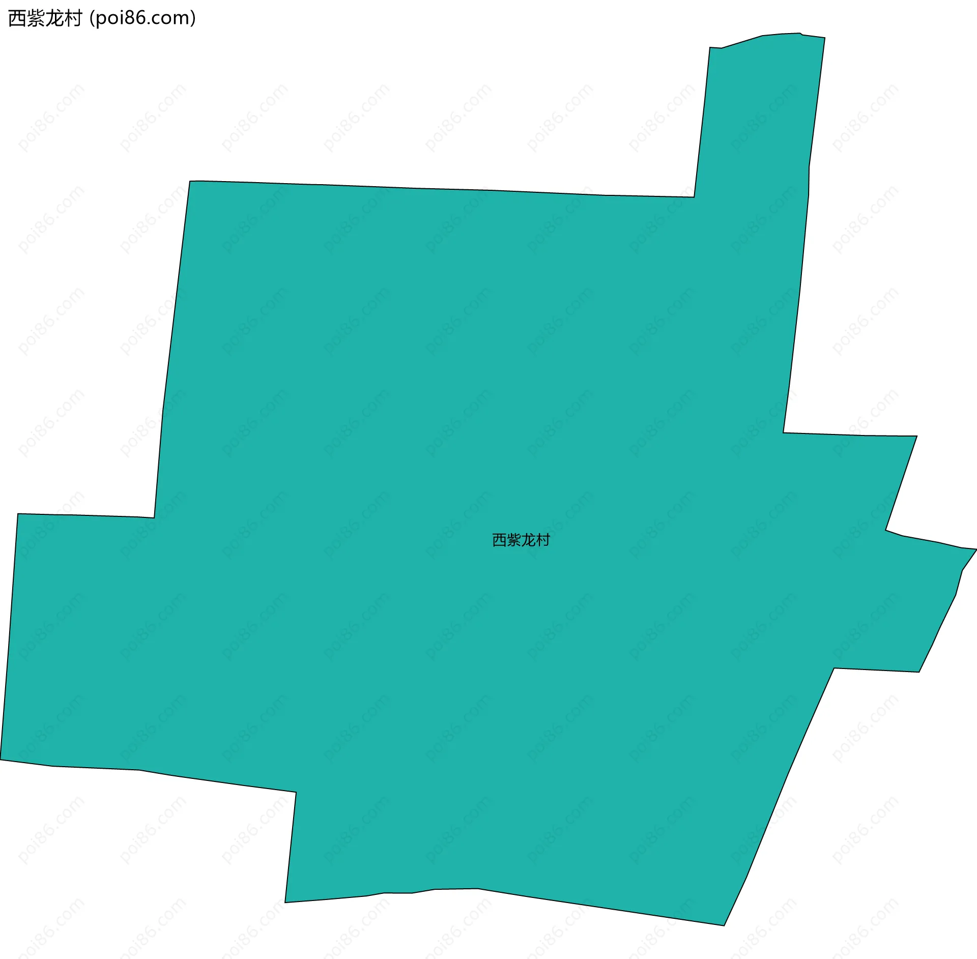西紫龙村边界地图