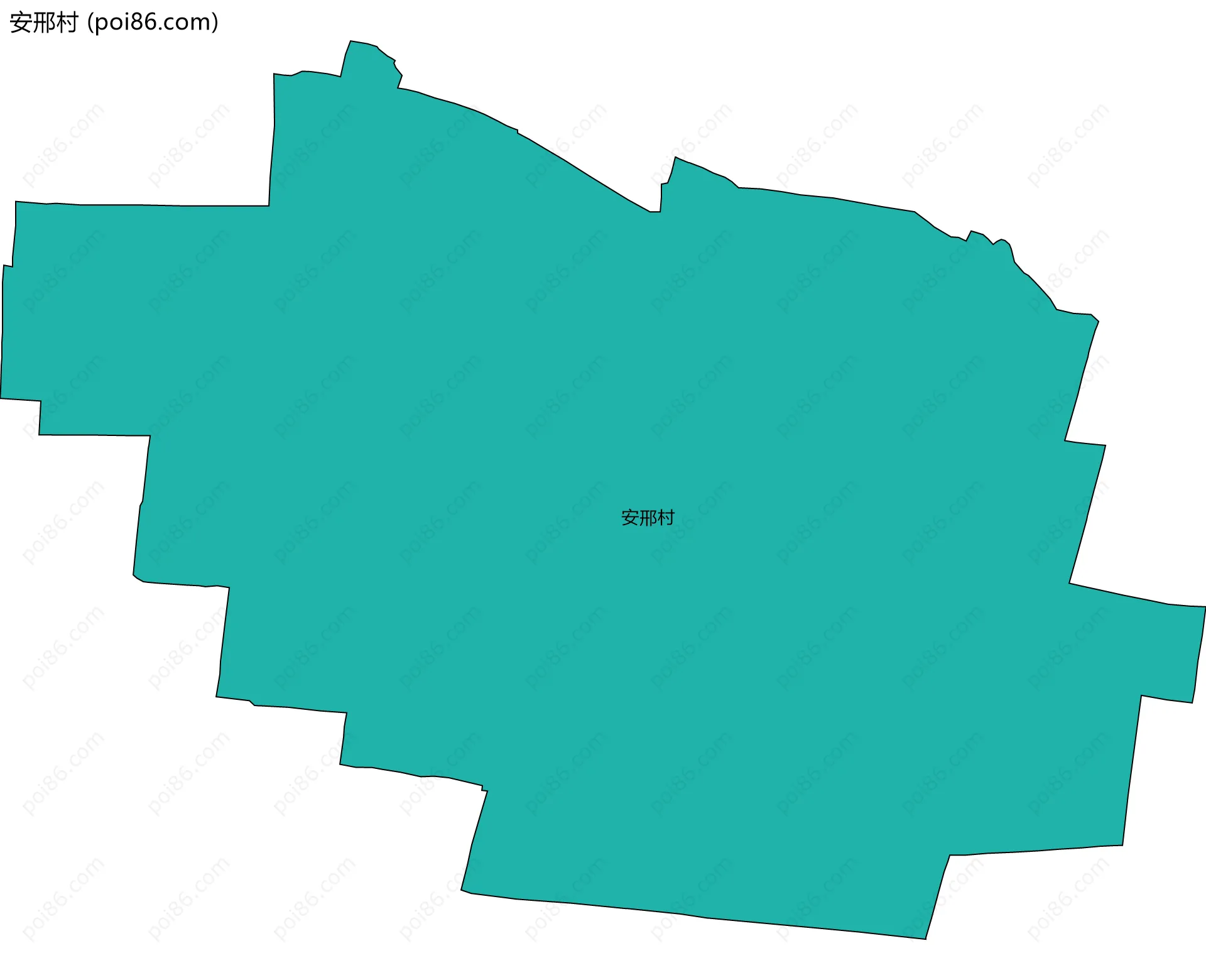 安邢村边界地图