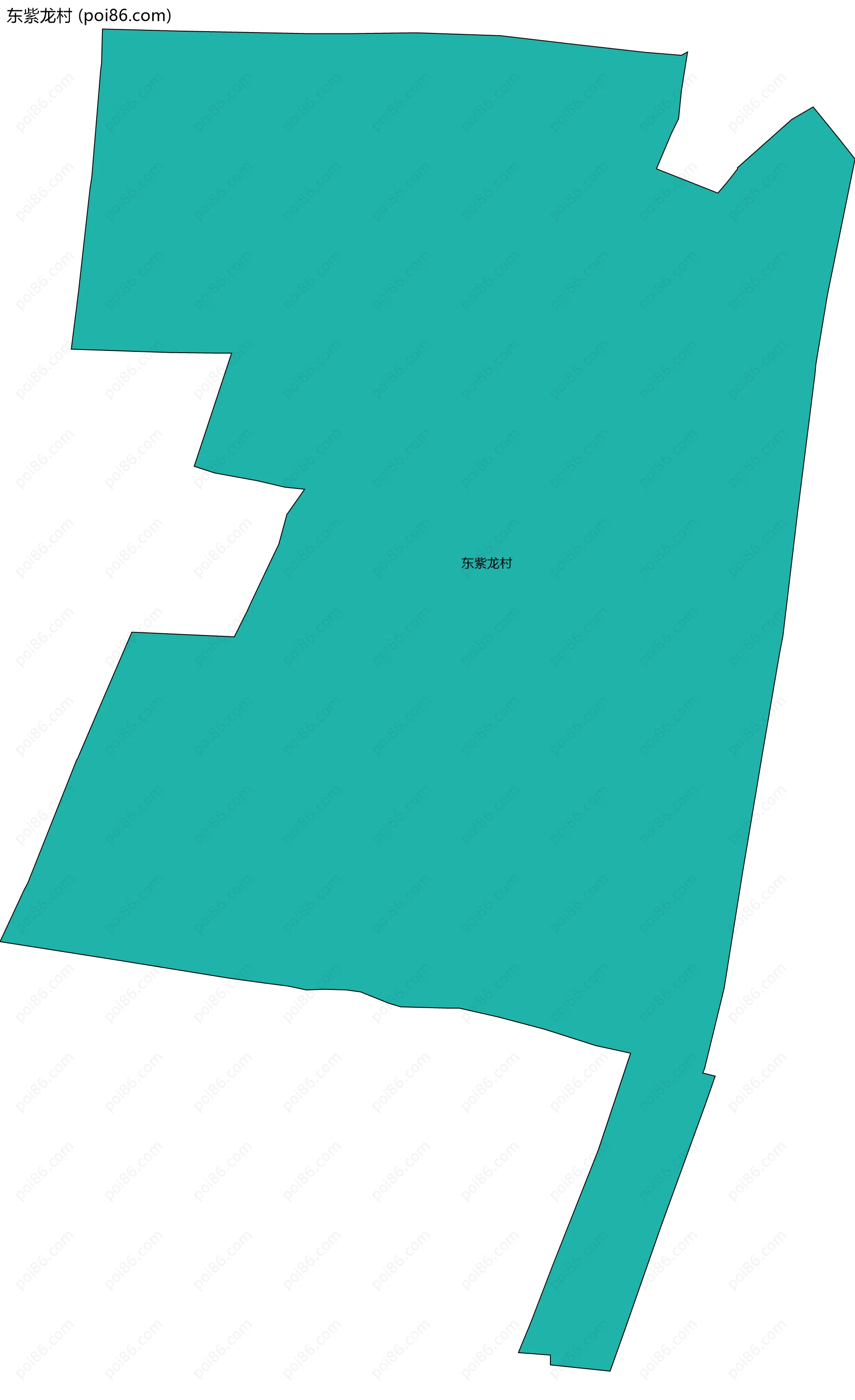 东紫龙村边界地图