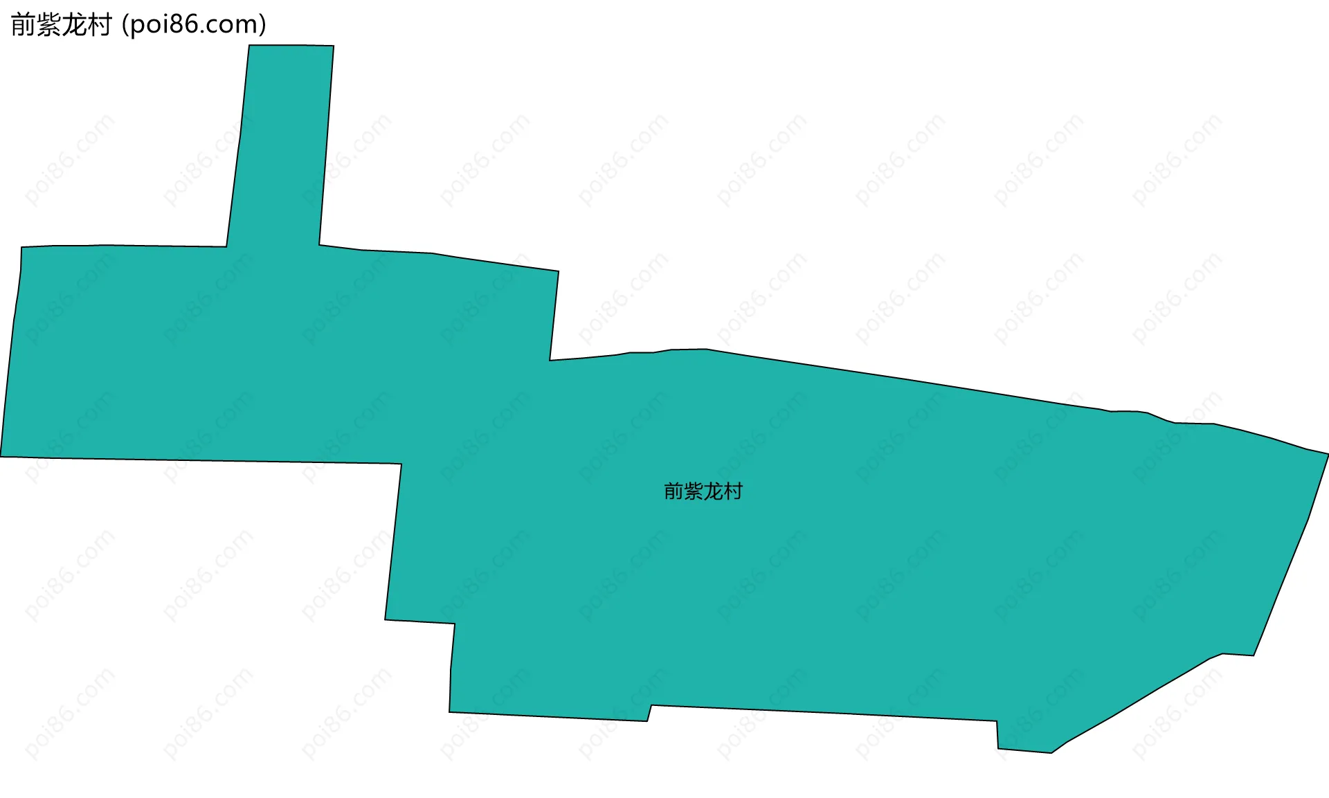 前紫龙村边界地图