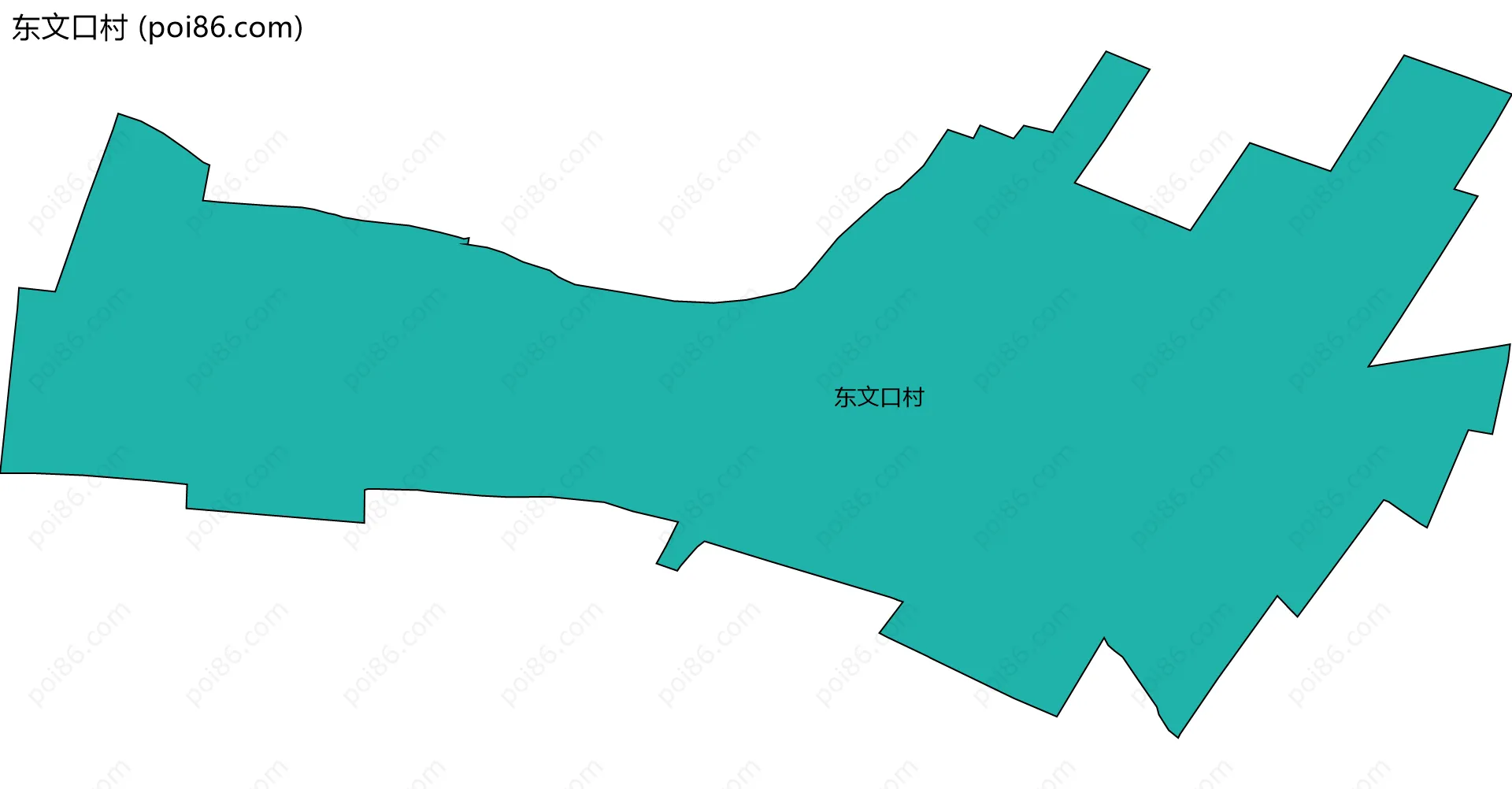 东文口村边界地图