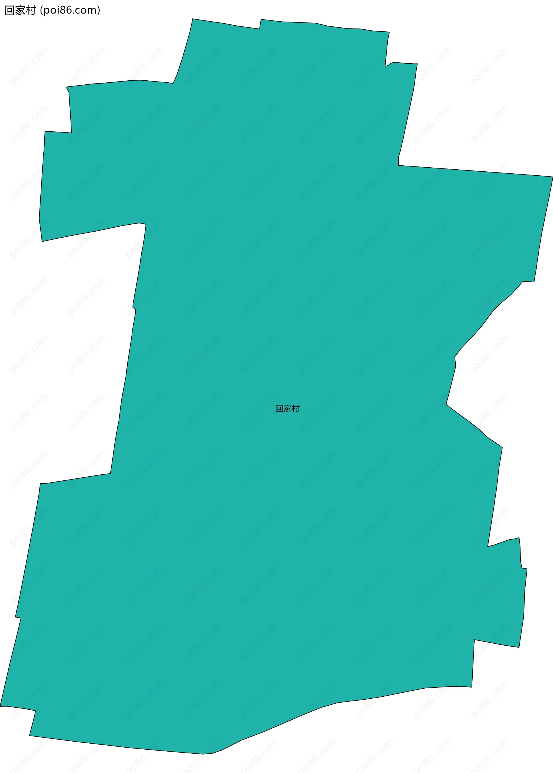 回家村边界地图