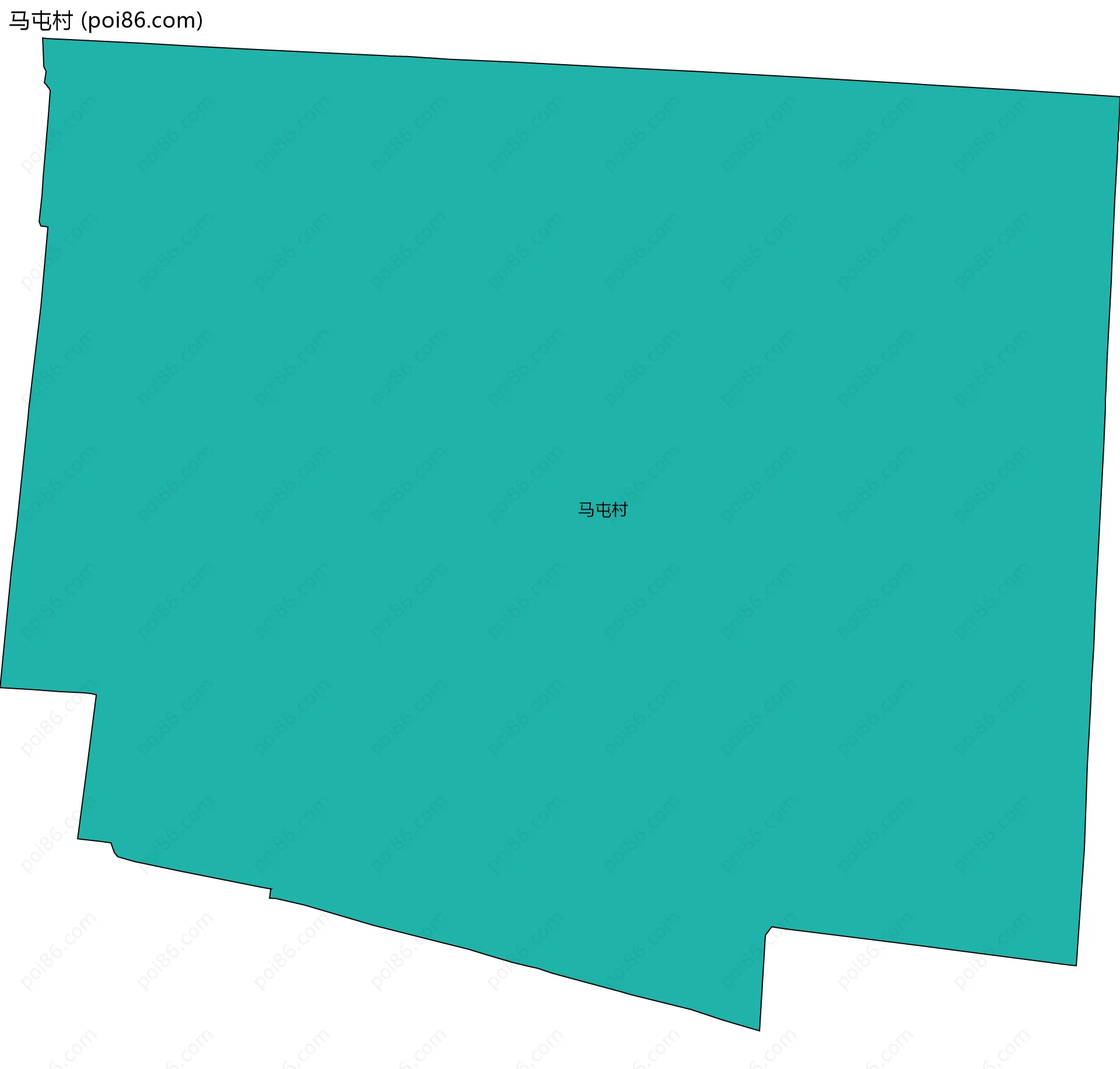 马屯村边界地图