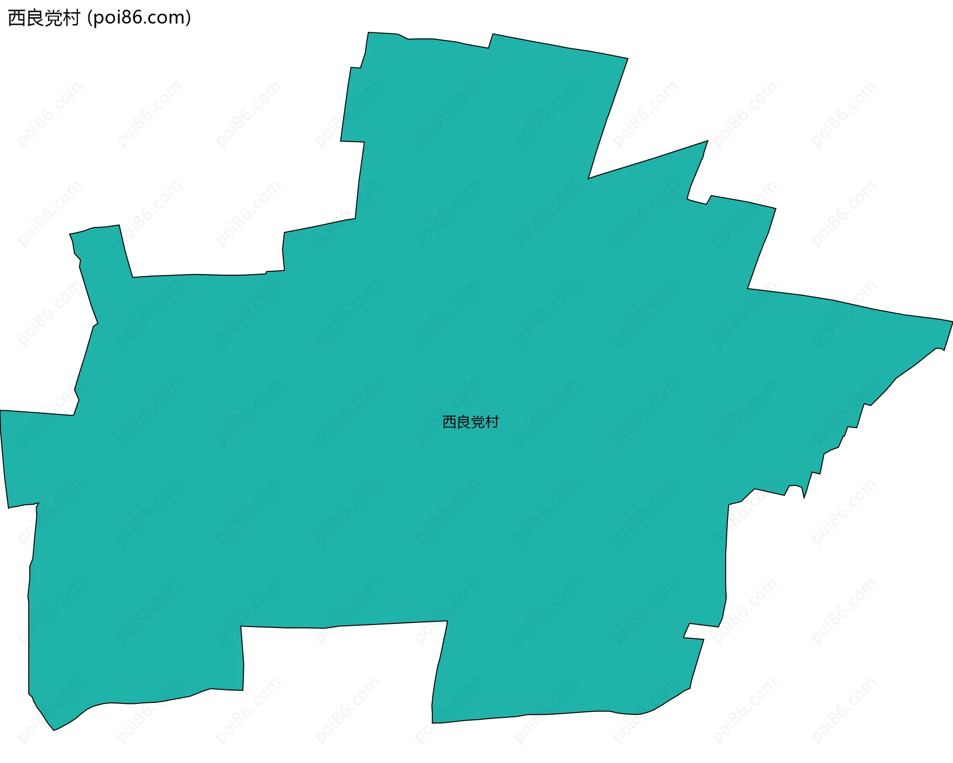 西良党村边界地图