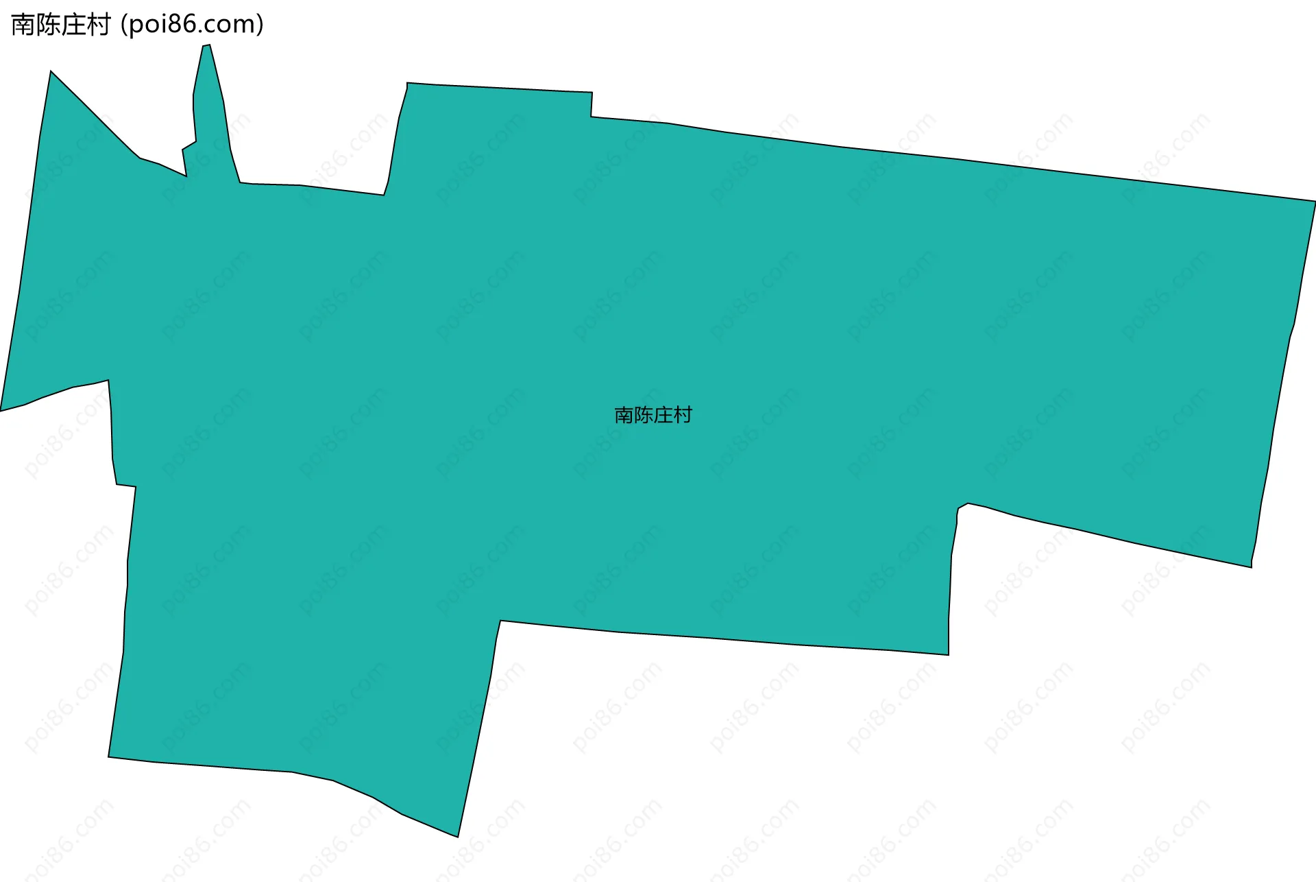 南陈庄村边界地图