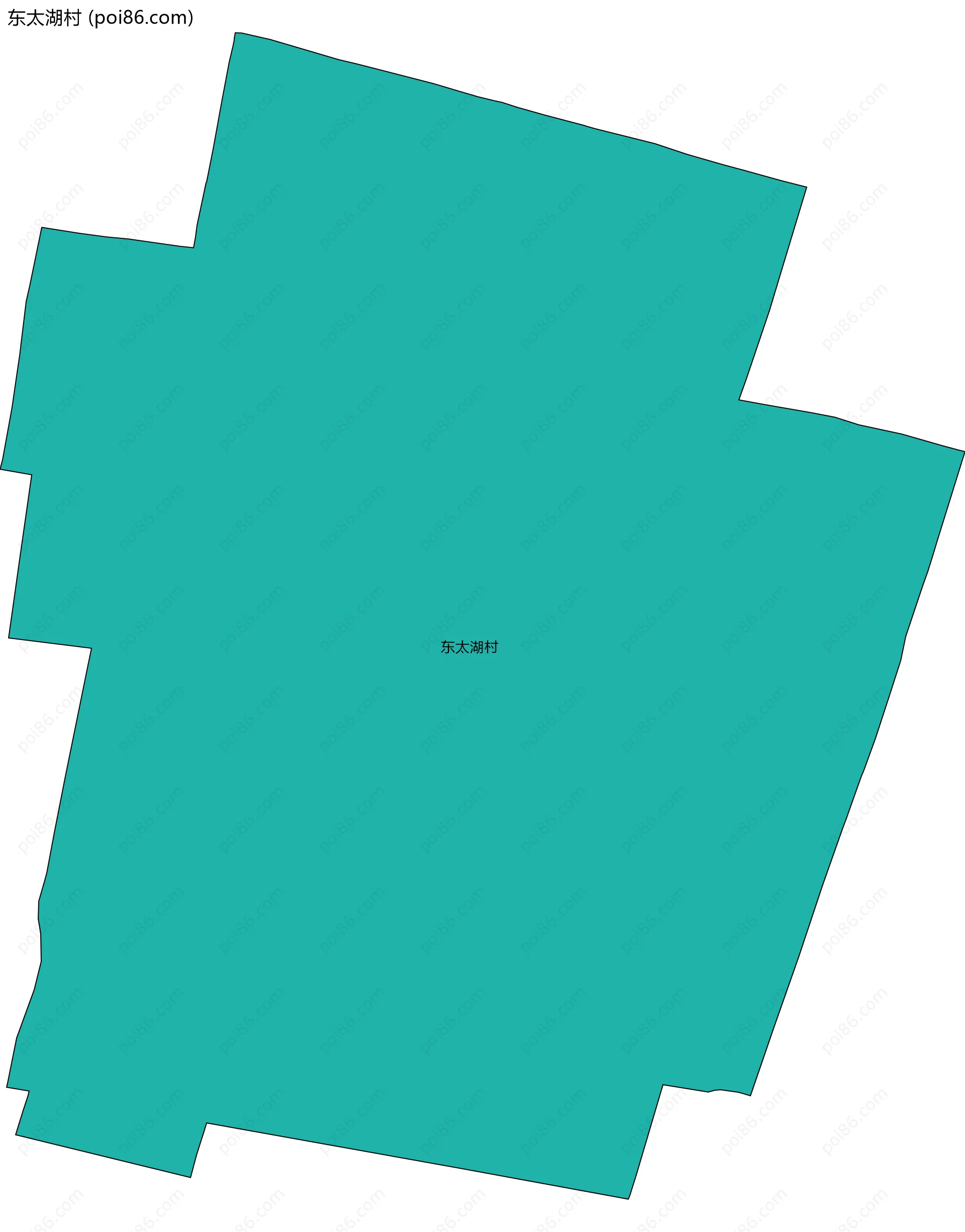 东太湖村边界地图