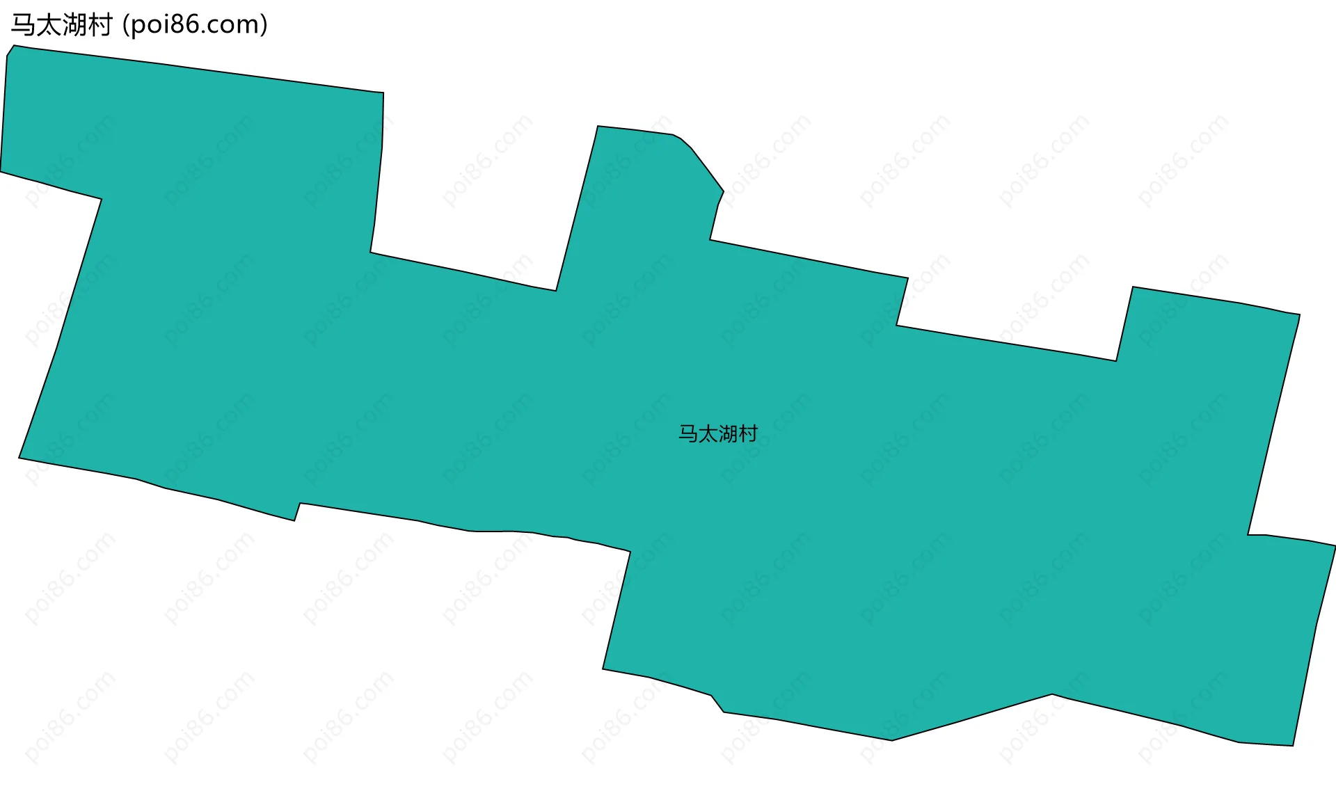 马太湖村边界地图